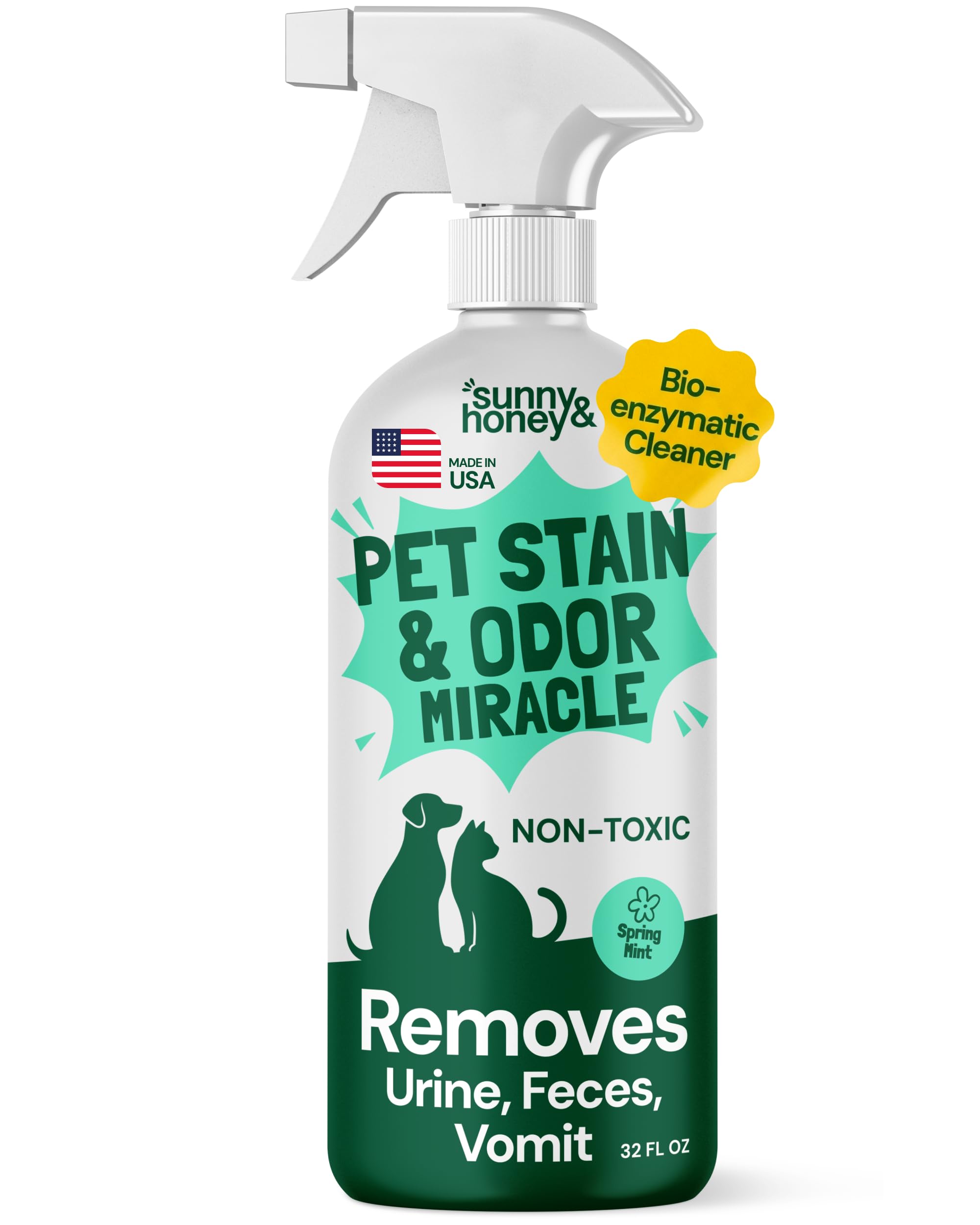 Pet Stain and Odor Remover Spray for Carpets (32 Fl Oz)