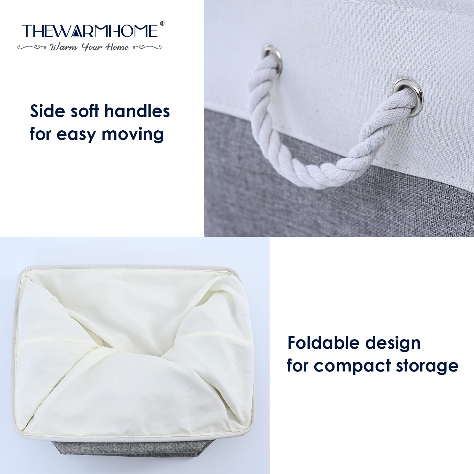 Small Storage Baskets for Organizing (6 Count)