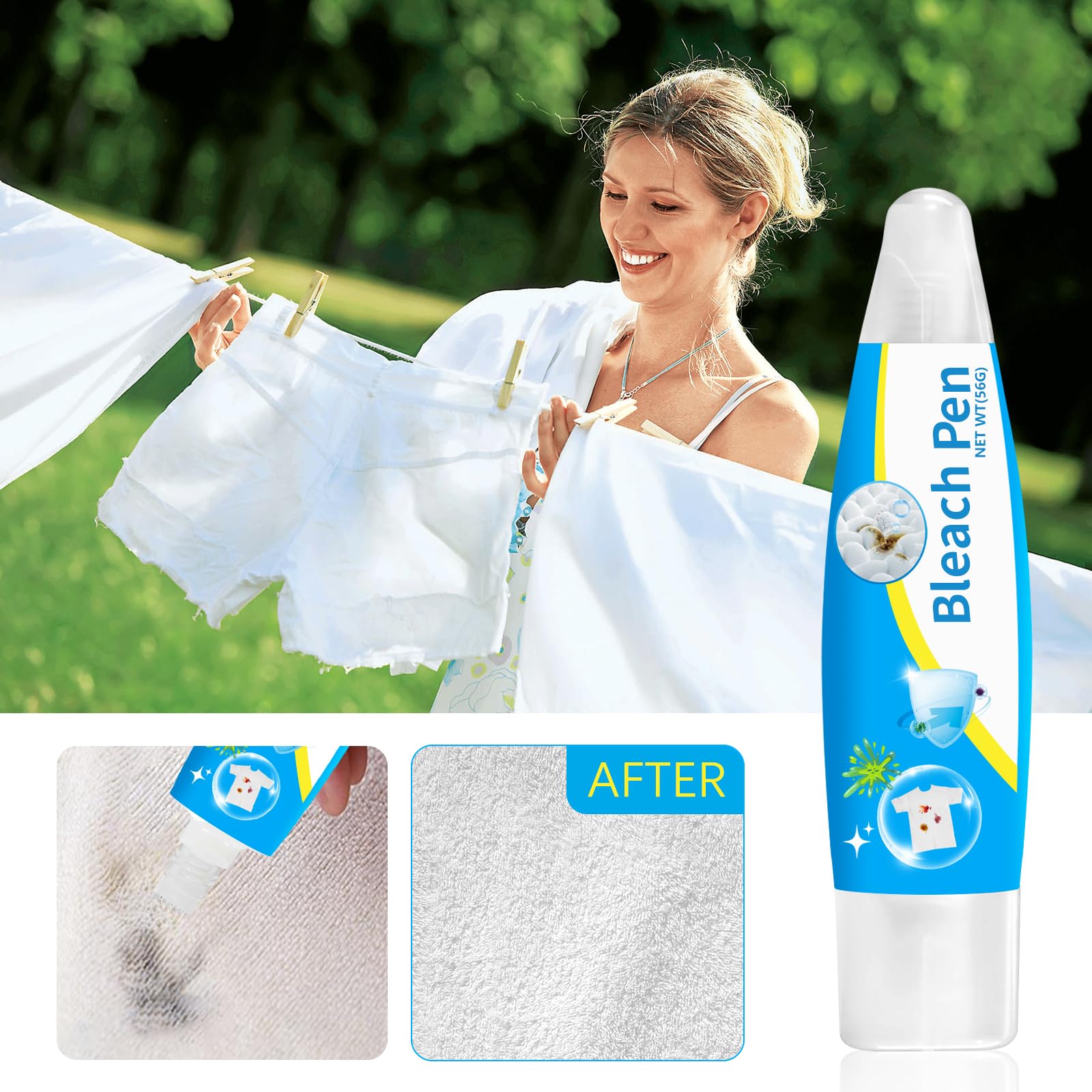 Bleach Pen Bleach gel for Clothing (3.9 Fl Oz)