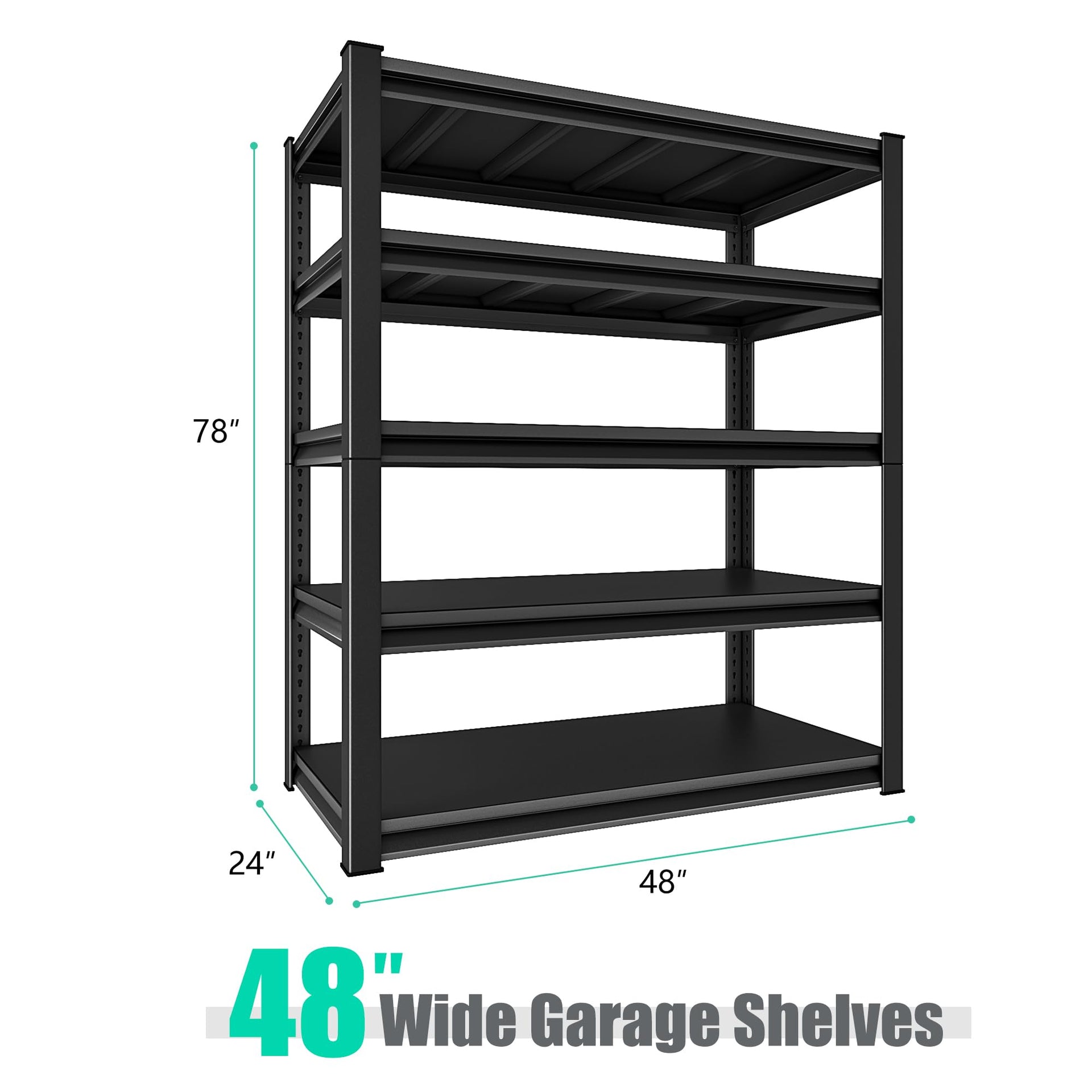 48" W Garage Shelving Heavy Duty