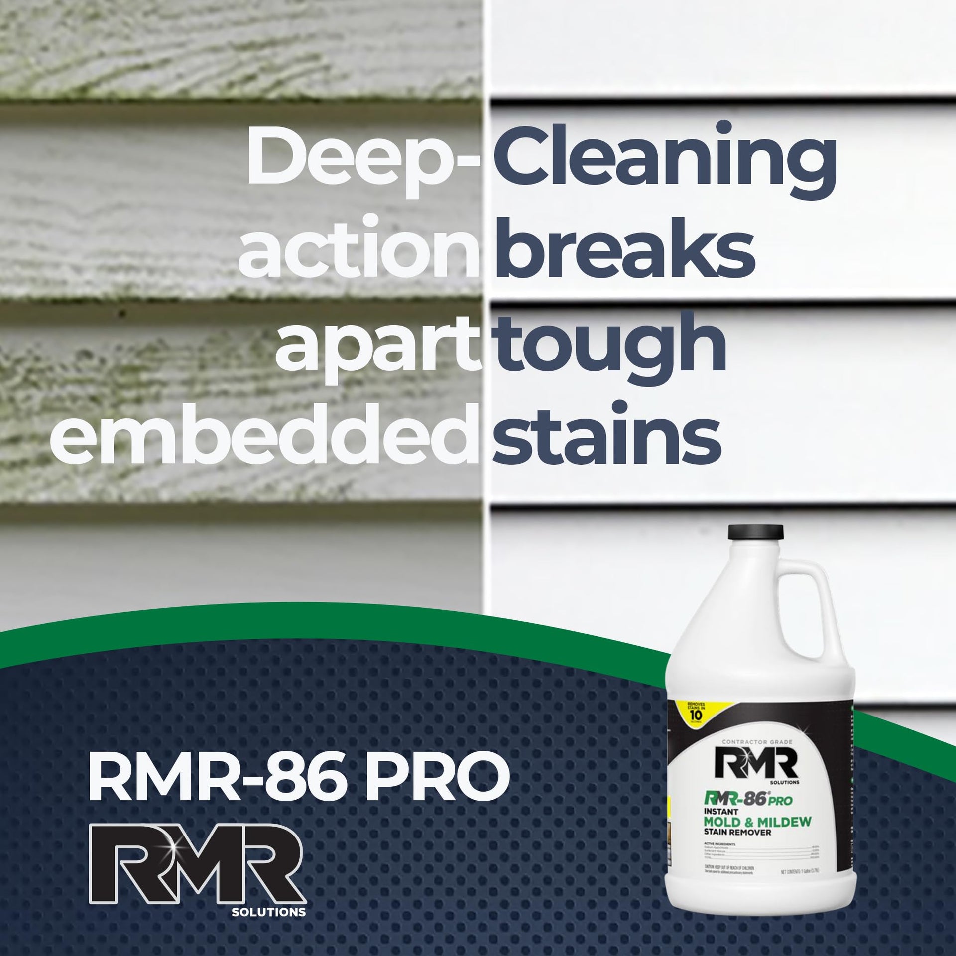 RMR 86 Pro Contractor Grade Mold Stain & Mildew Stain Remover Cleaning Solution (128 Fl Oz)