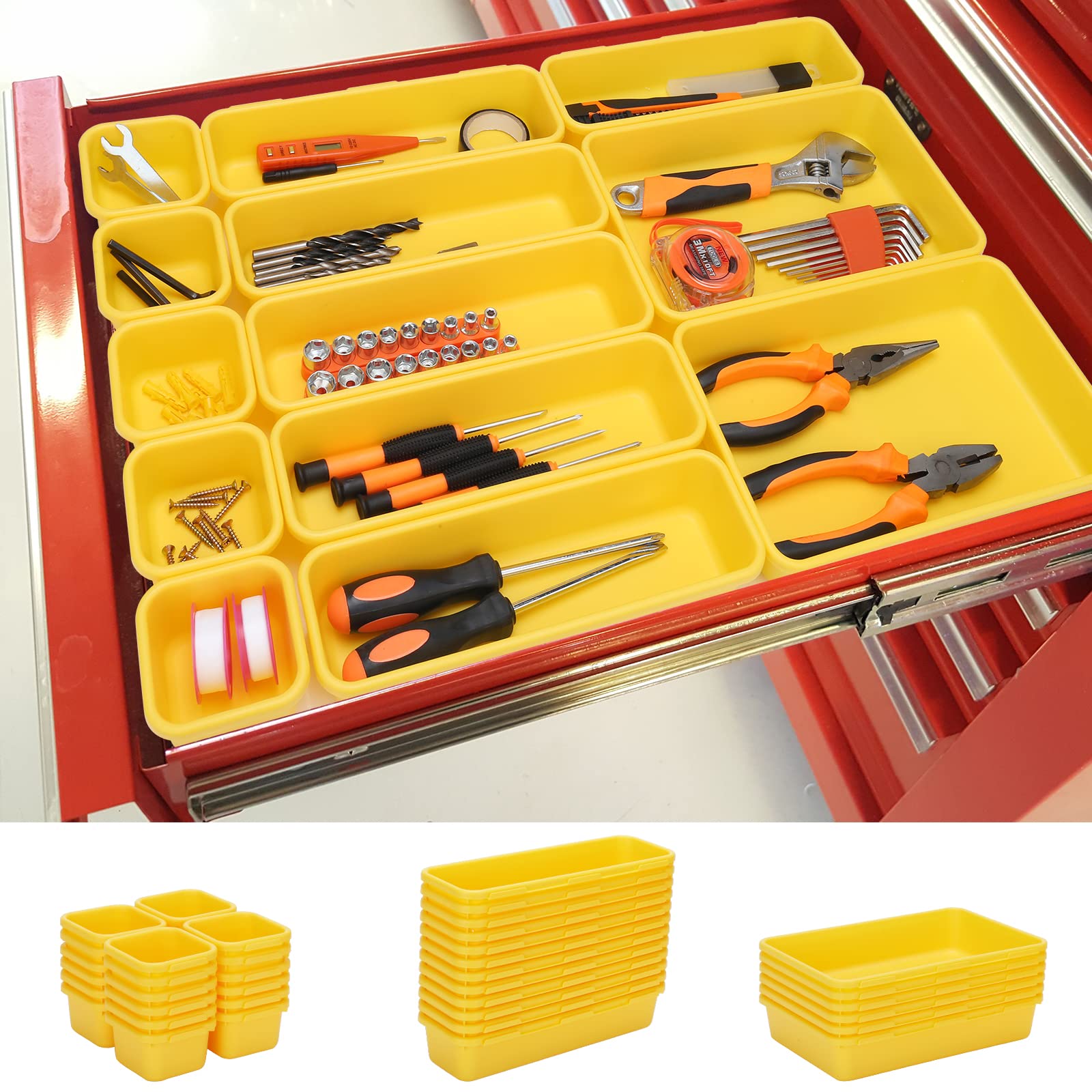 42 Pack Tool Box Organizer Tool Tray Dividers (42 Count)