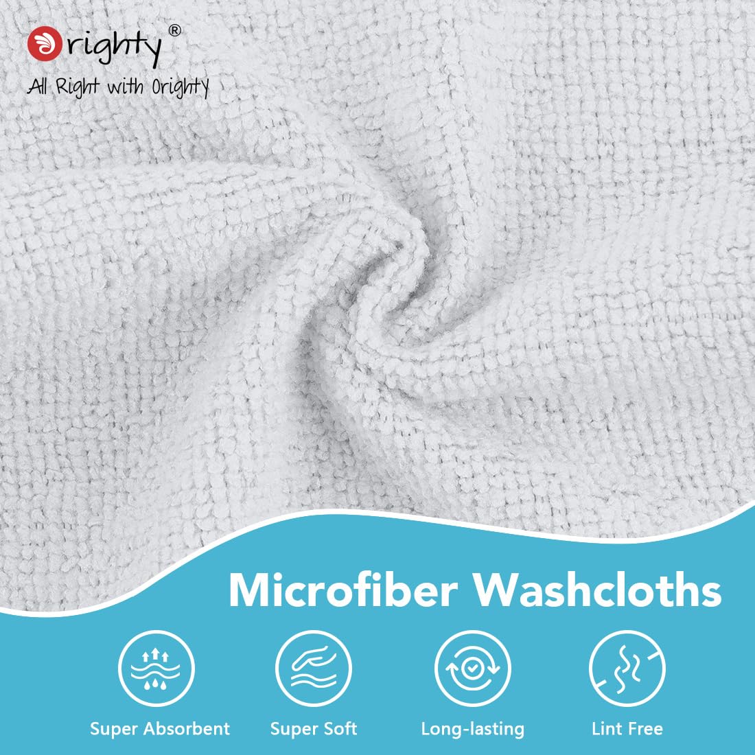 Microfiber Washcloths 400 Pack (400 Count)