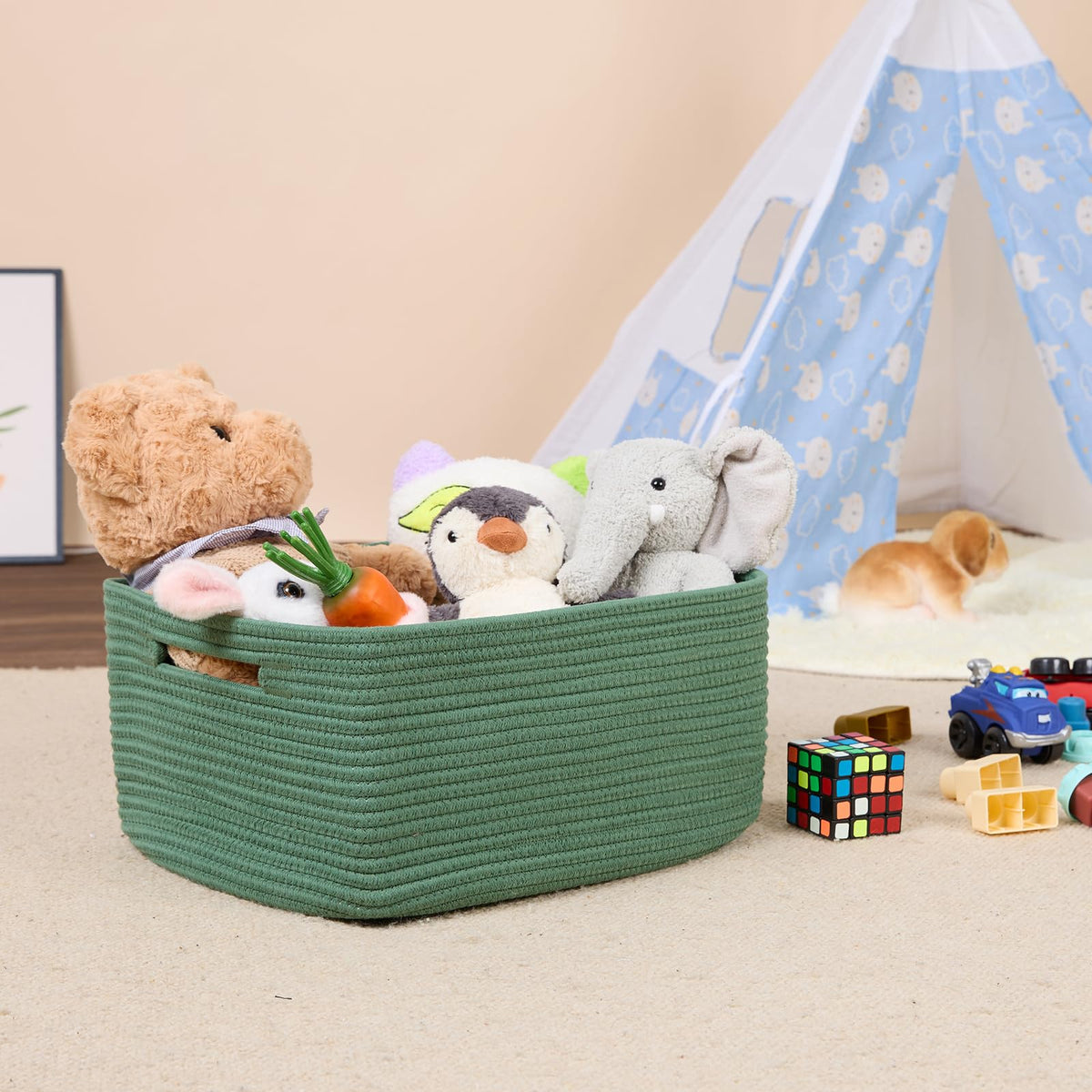 Large Storage Baskets for Shelves (3 Count)