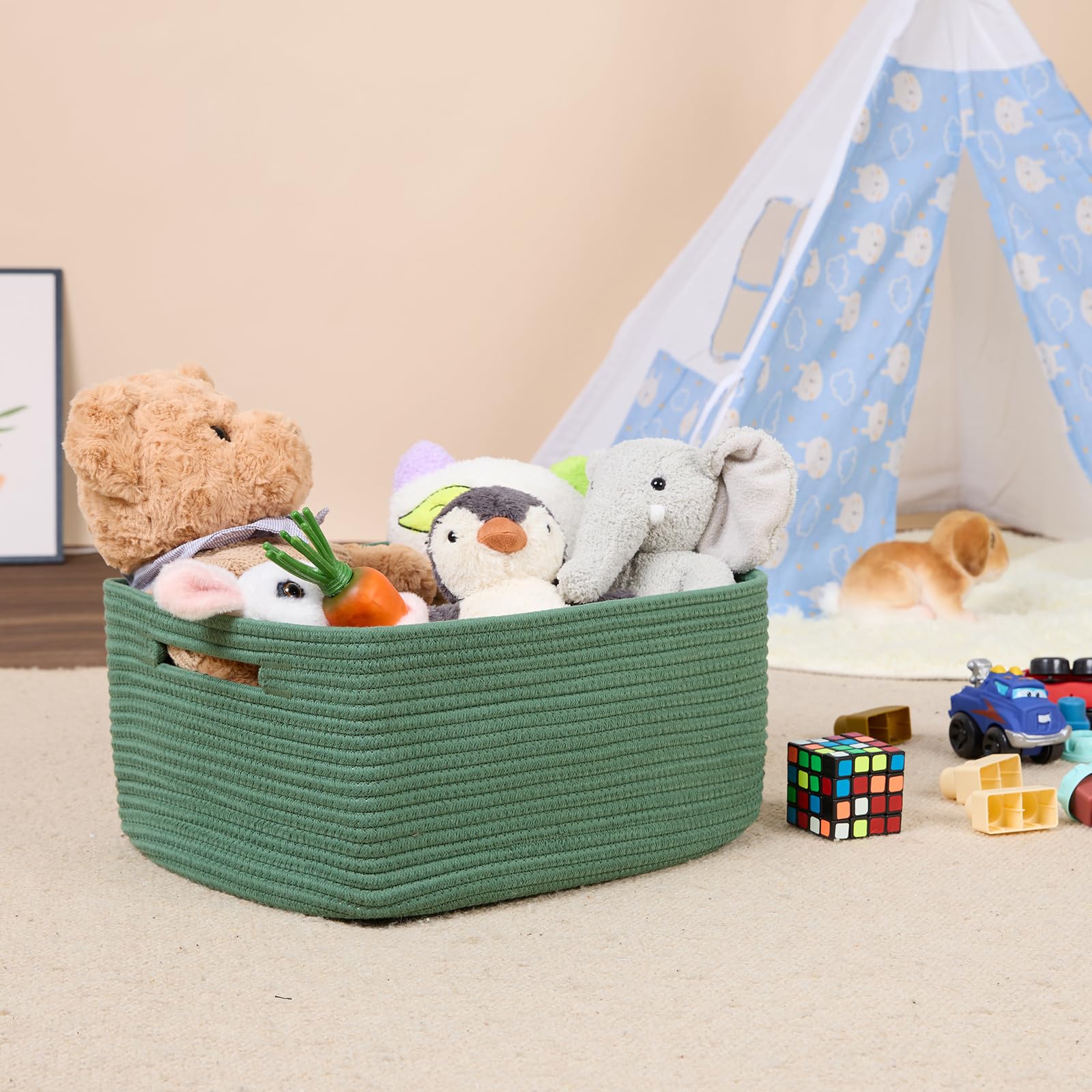 Large Storage Baskets for Shelves (3 Count)