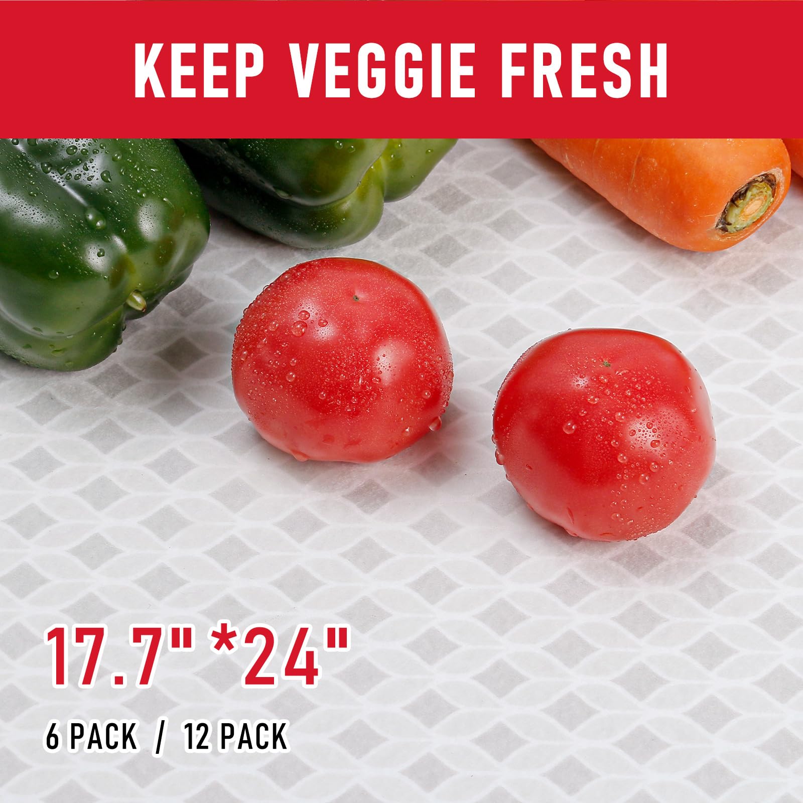 Refrigerator Liners 17.7" x 24" (18 Sq Ft)