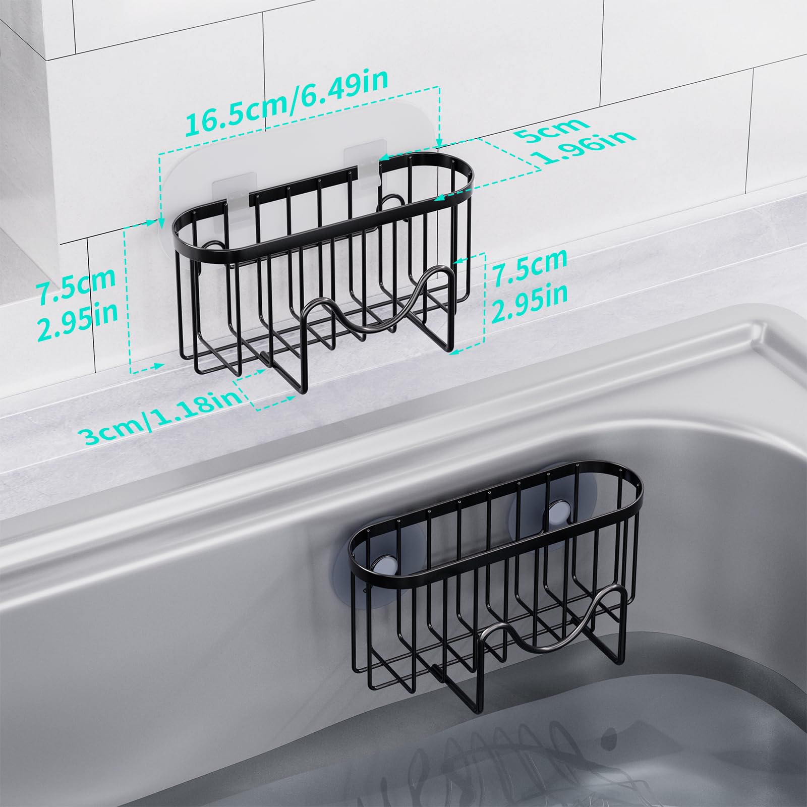 Multifunctional Sponge Holder with Unique M (2 Count)