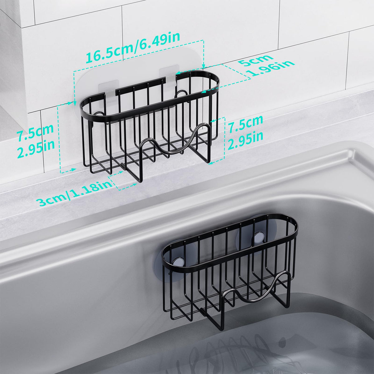 Multifunctional Sponge Holder with Unique M (2 Count)