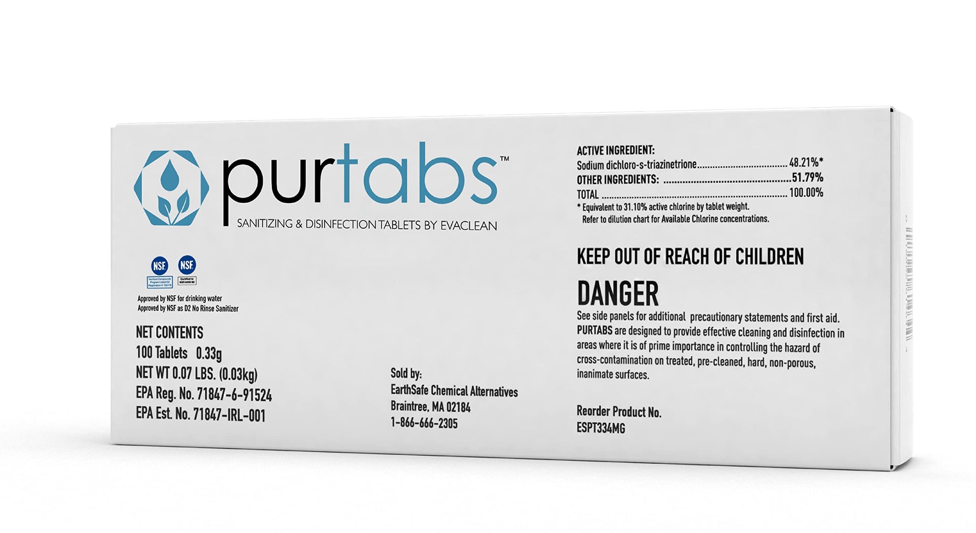 Food Contact Sanitizer Tablets (100 Count)