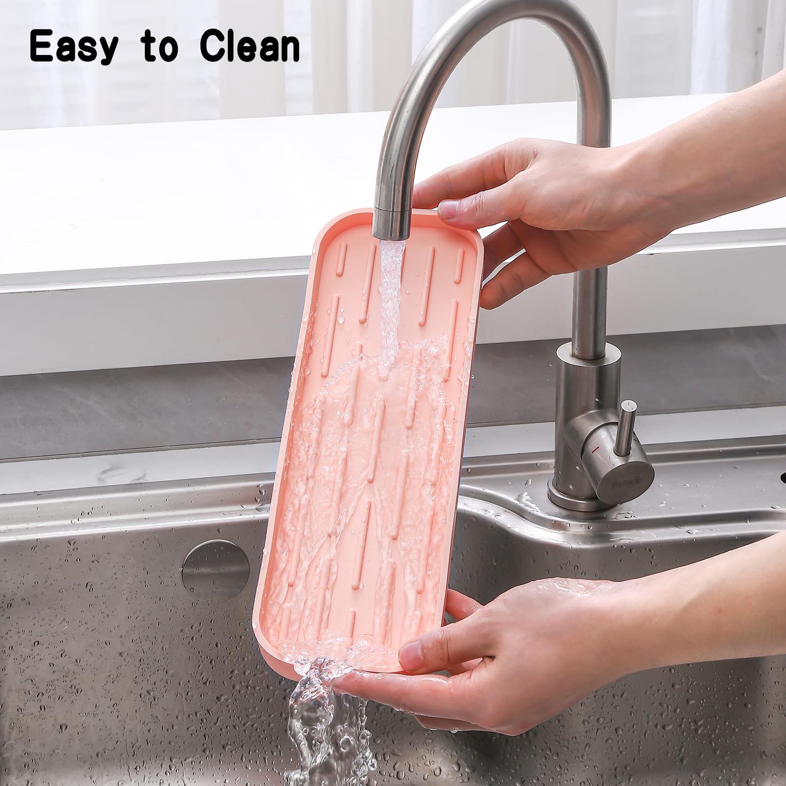 Silicone Kitchen Sink Organizer Tray for Multiple Usage