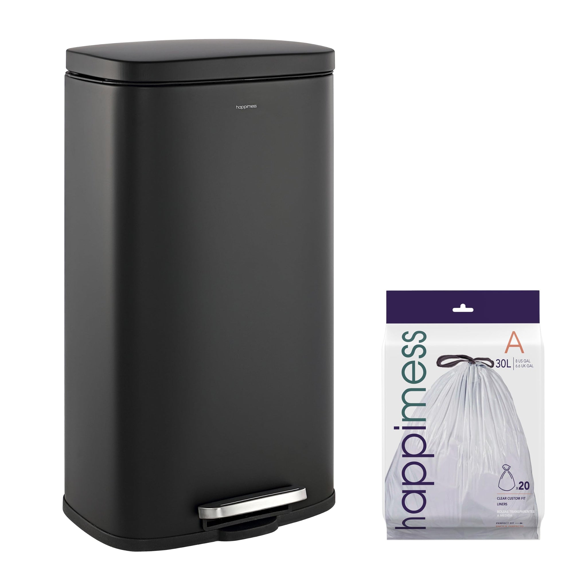 Curtis 8 Gal Step Trash Can Soft Close 25"