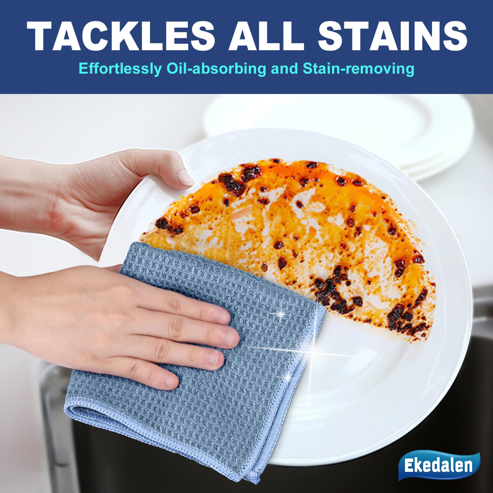 Microfiber Cleaning Cloth Lint Free Glass Polish (6 Count)