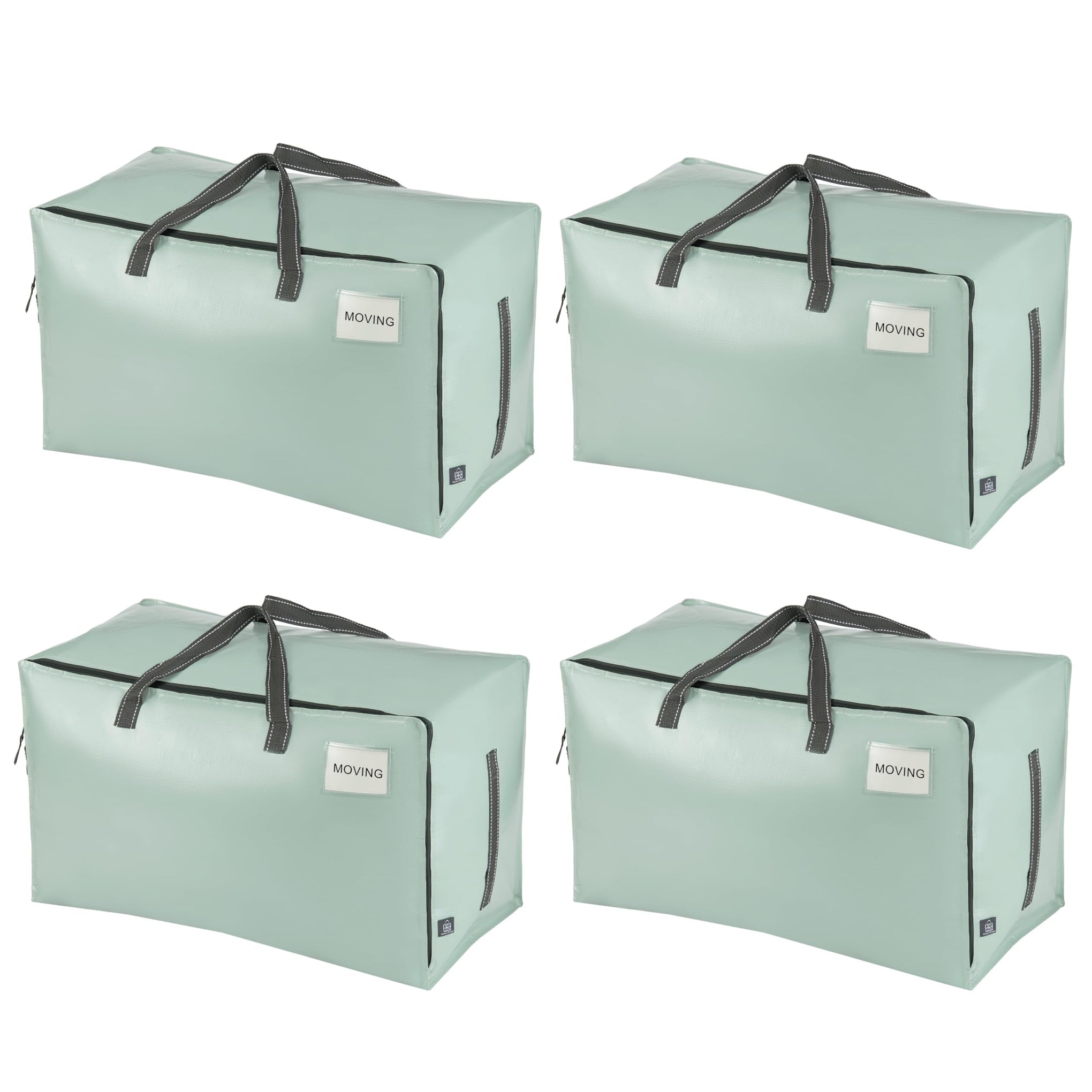 4 Pack Extra Large Heavy Duty Moving Bags with Wide Opening & Reinforced Handles (4 Count)