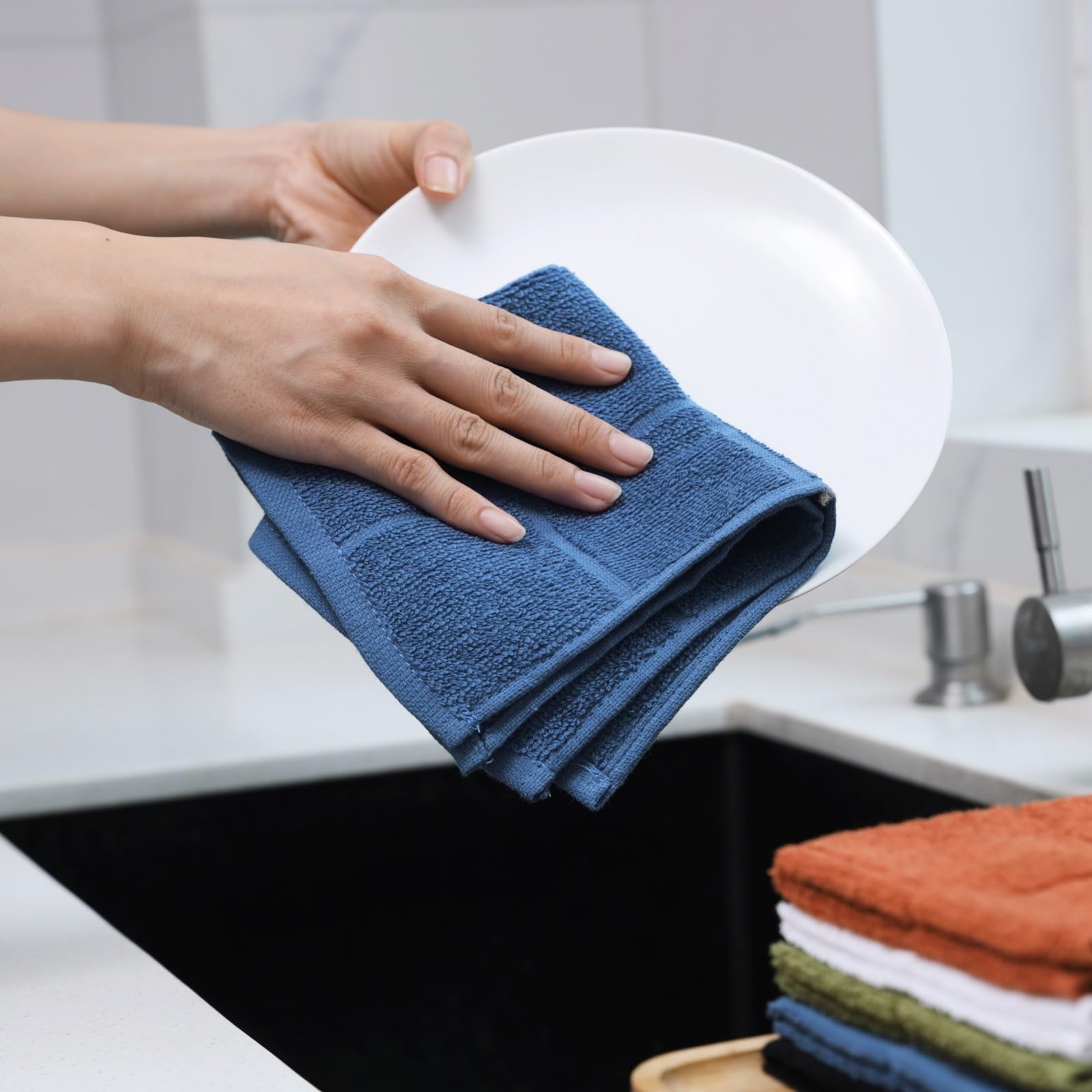 Kitchen Dish Cloths for Washing Dishes (12 Count)