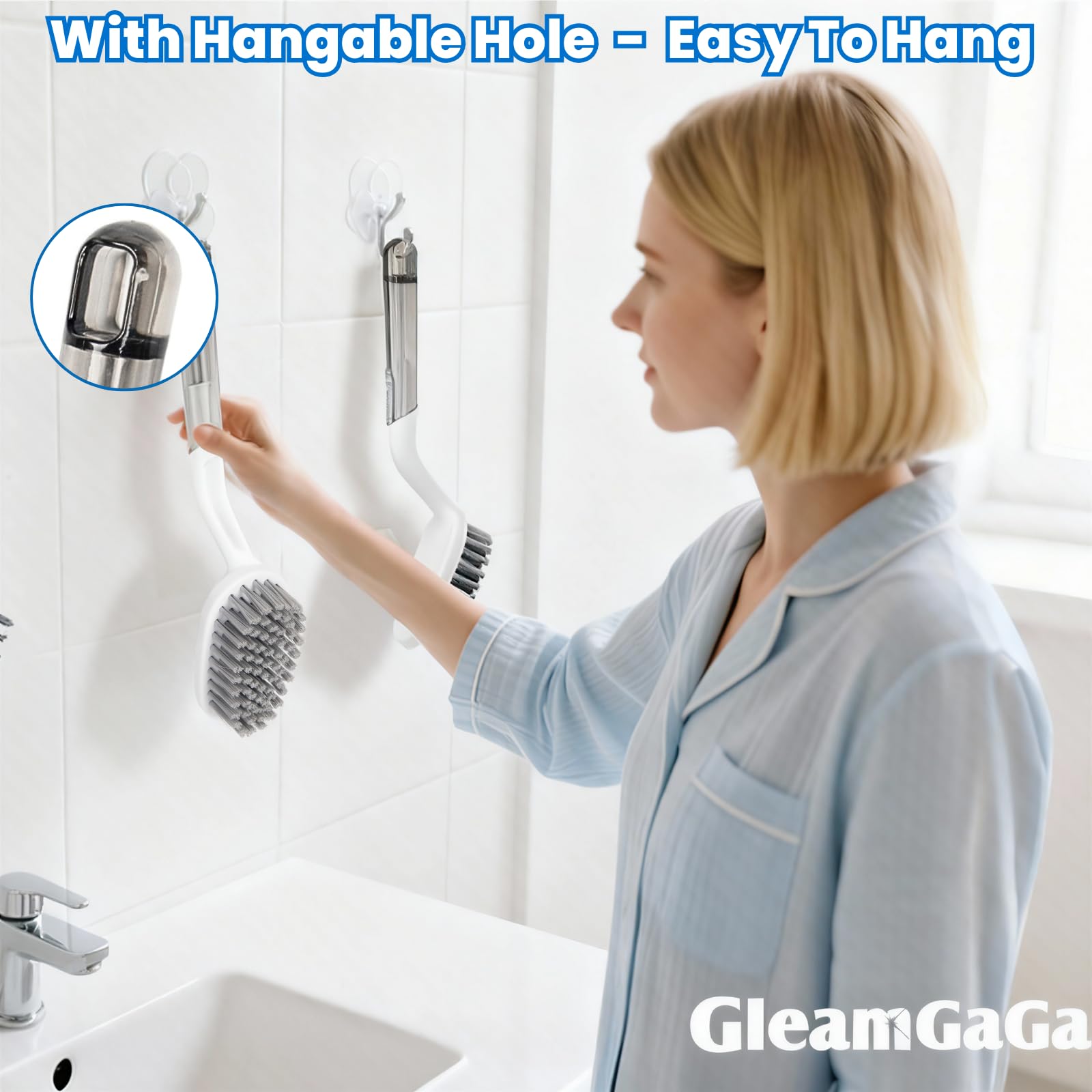 3 Pack Shower Brush for Cleaning (3 Count)