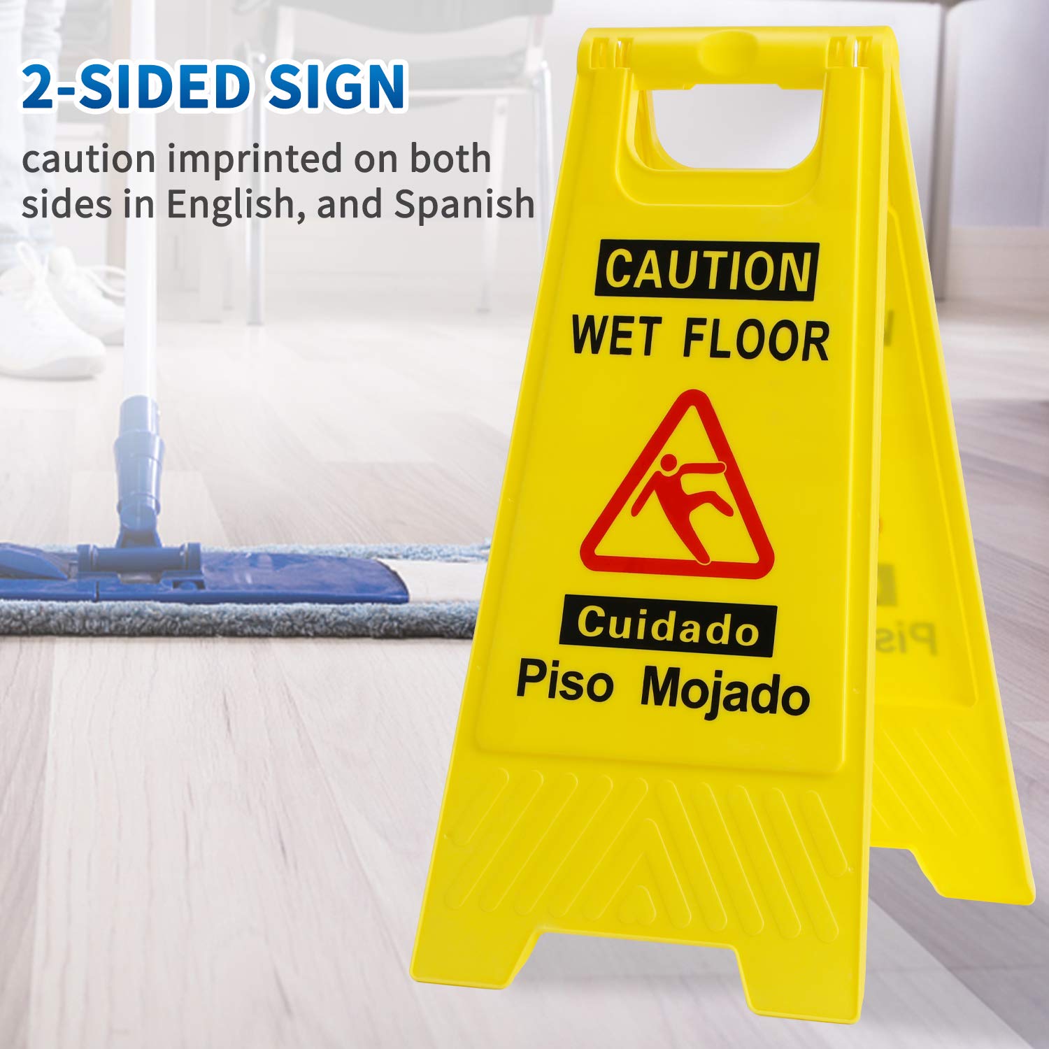 wet floor signs 6 piece double (6 Count)