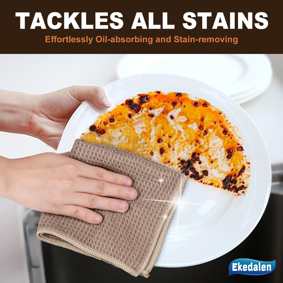 Microfiber Cleaning Cloth Lint Free Glass Polish (6 Count)