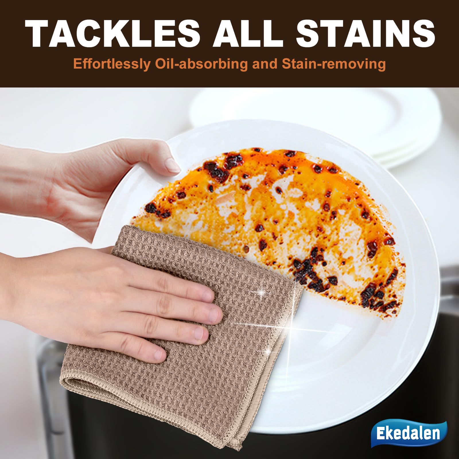 Microfiber Cleaning Cloth Lint Free Glass Polish (6 Count)
