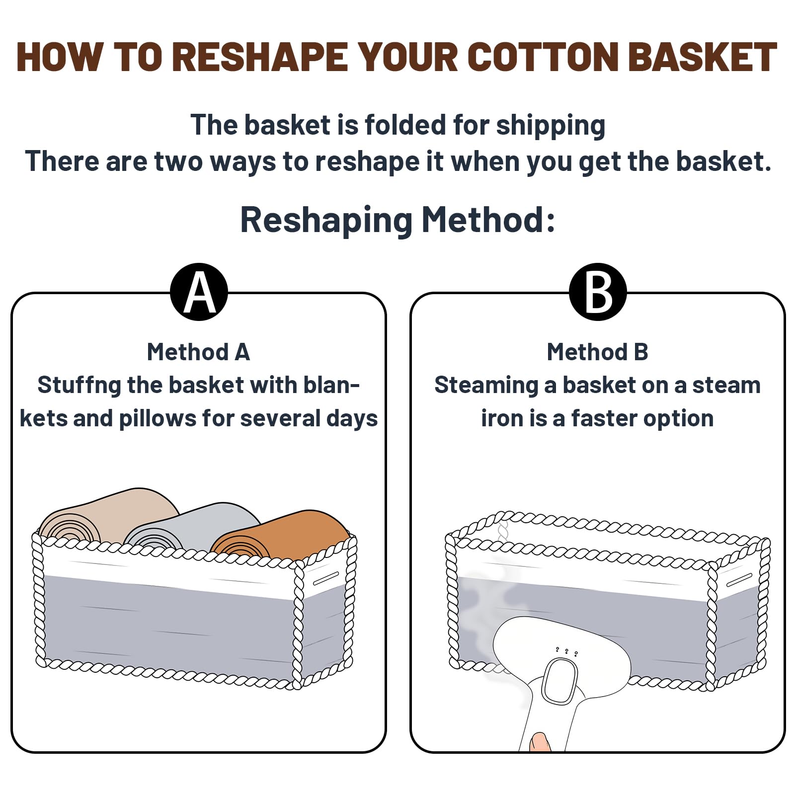 Small Organizing Baskets for Cubes Shelf (3 Count)