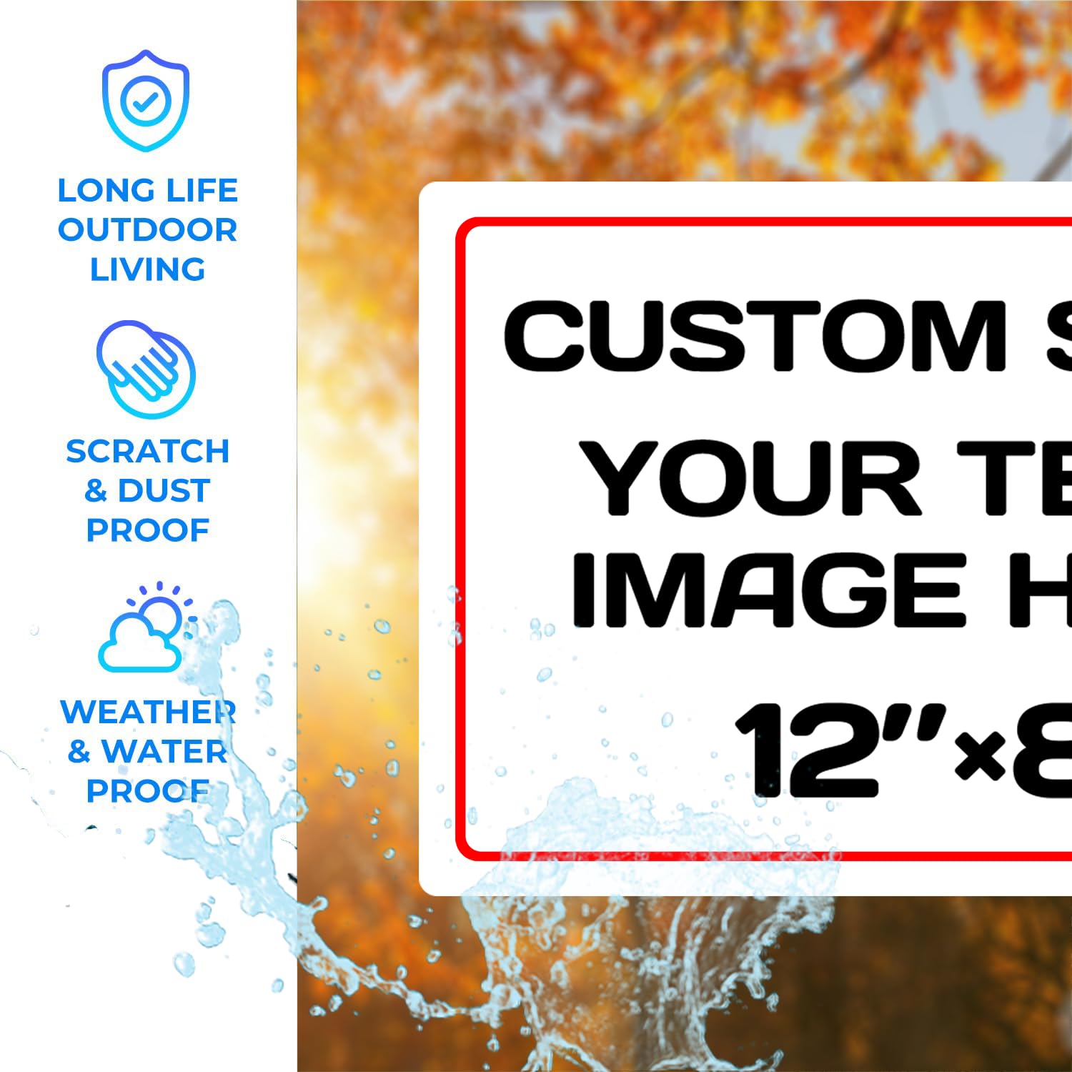 Personalized Aluminum Weatherproof Metal Sign