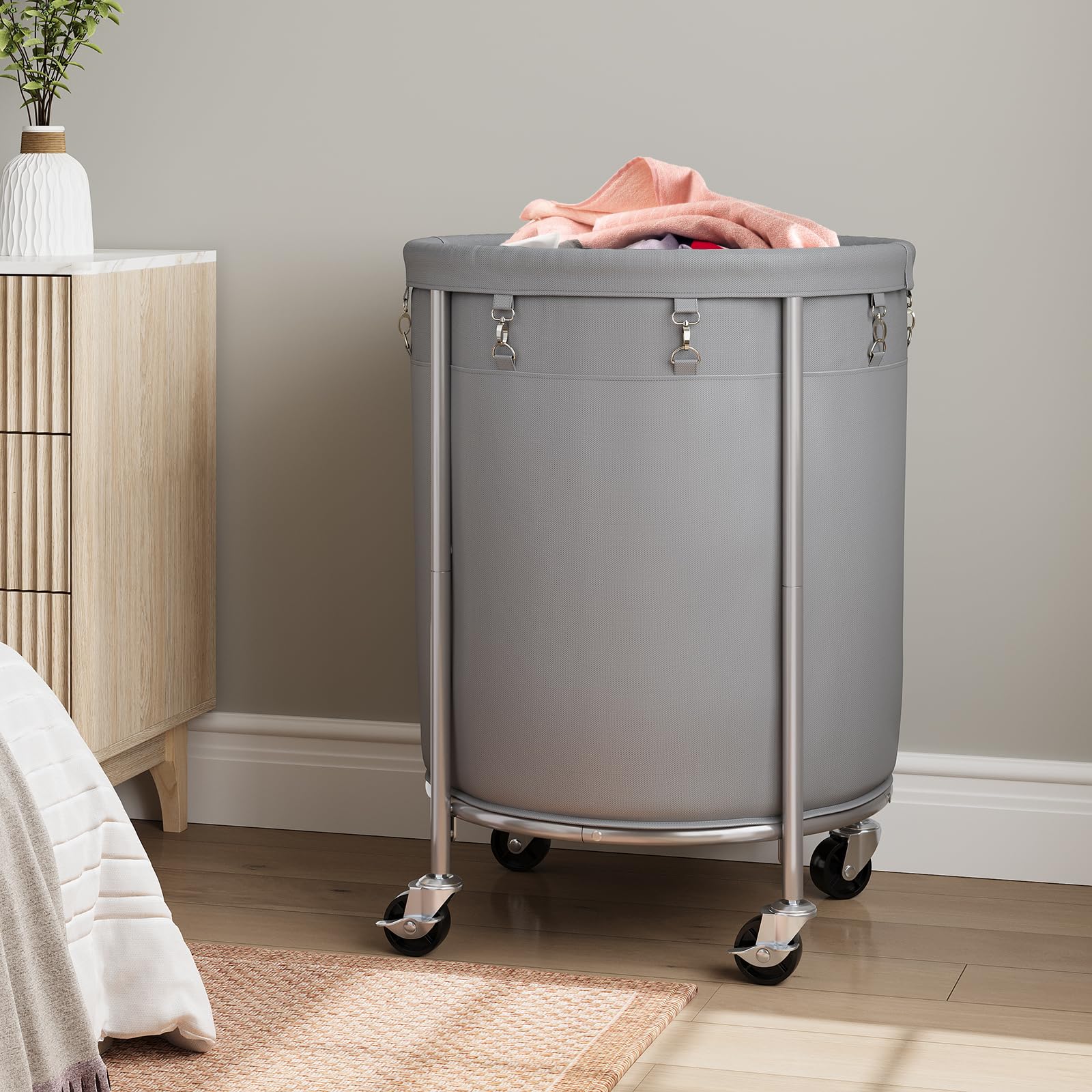 Laundry Basket with Wheels
