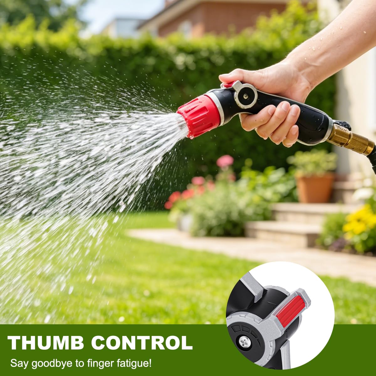 Upgraded Metal Garden Hose Nozzle Heavy Duty