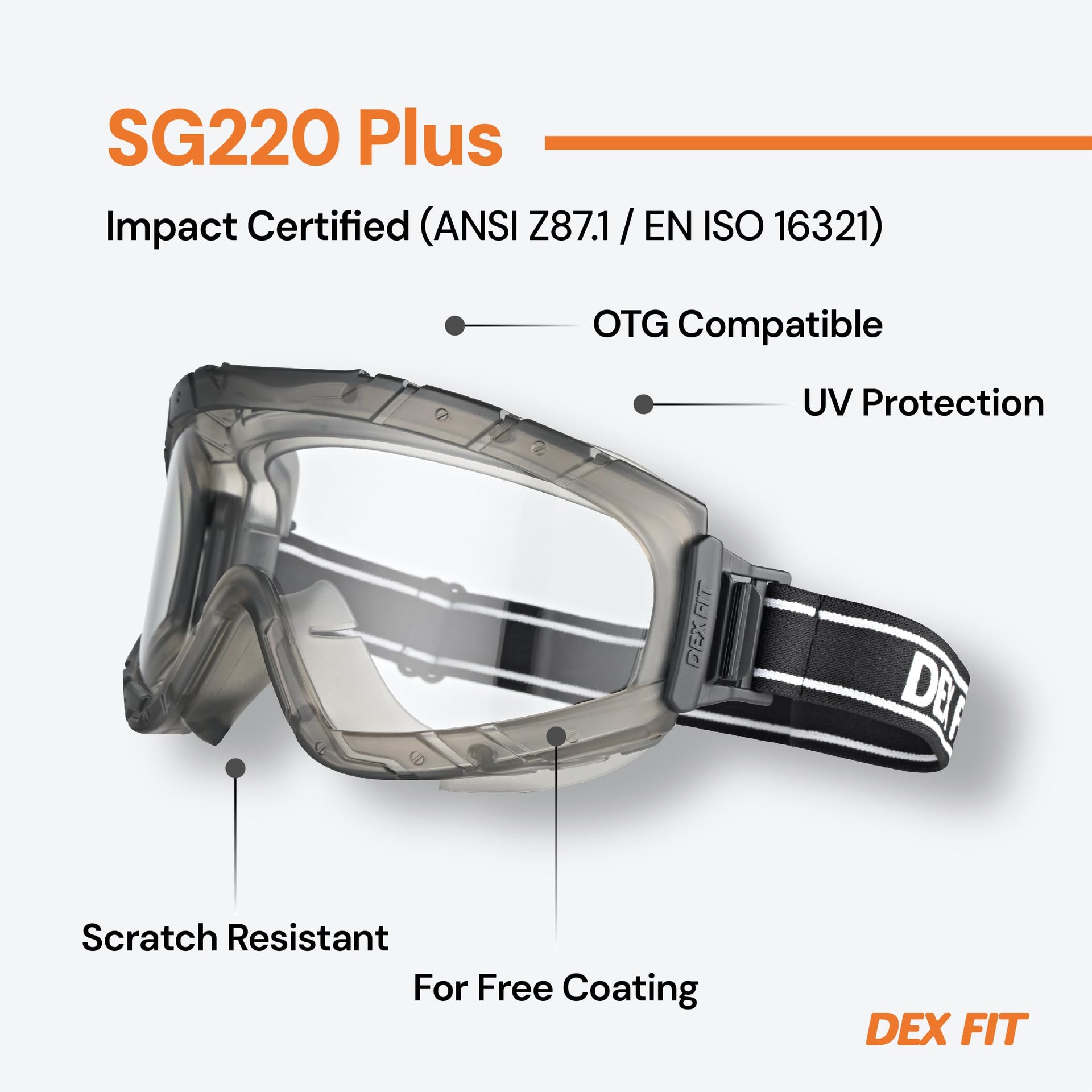 SG220 Plus Safety Goggles
