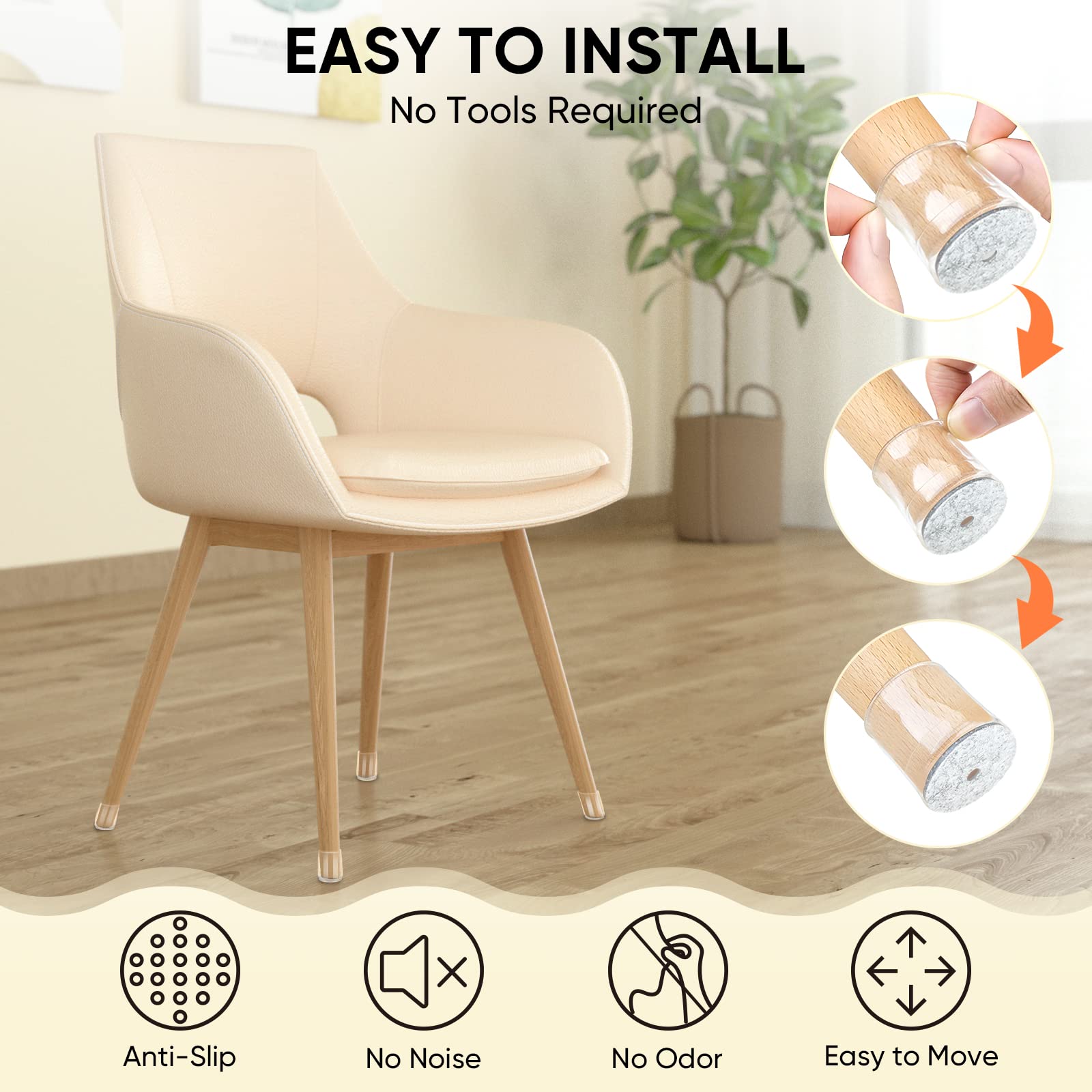 Silicone Chair Leg Floor Protectors