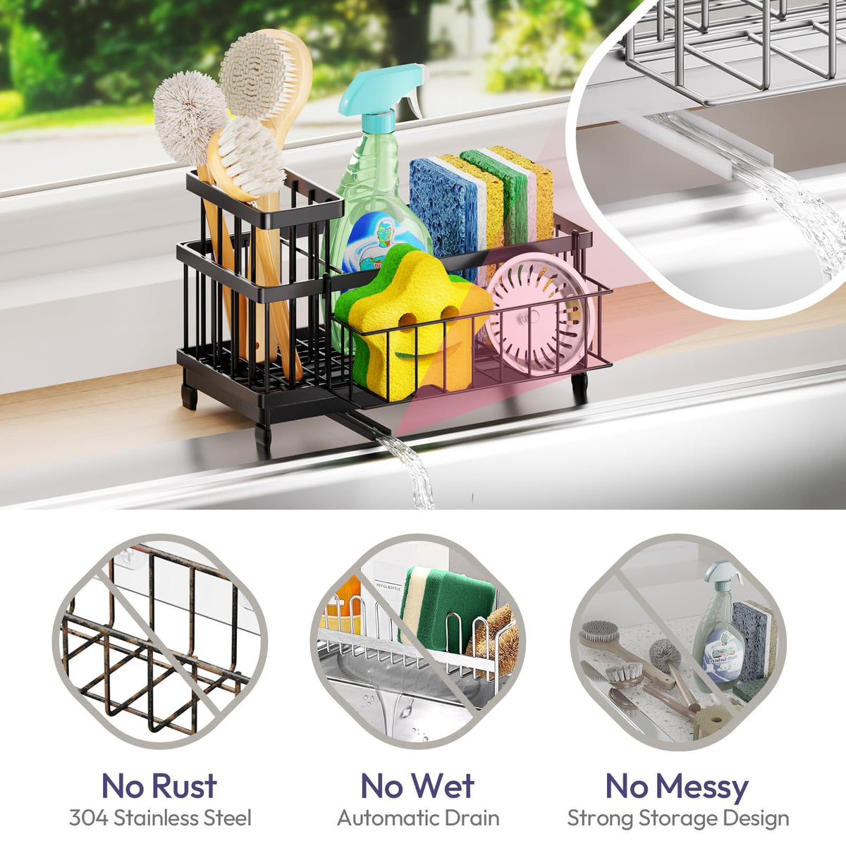 Sink Caddy Sponge Holder