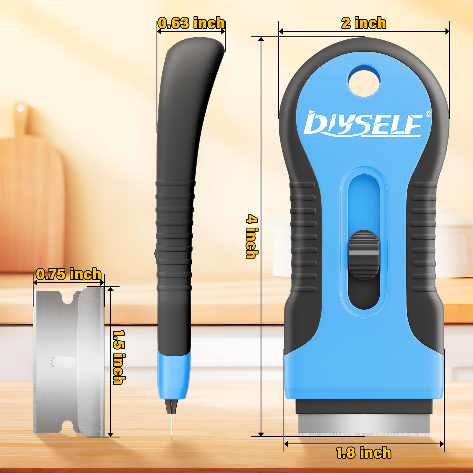 2 Pack Glass Scraper