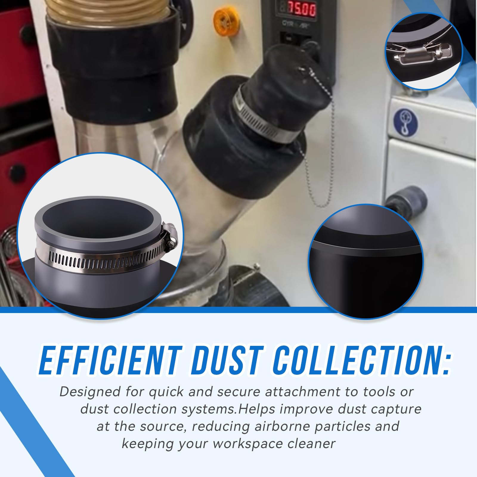 4" to 2.5'' Dust Collection Ports Port