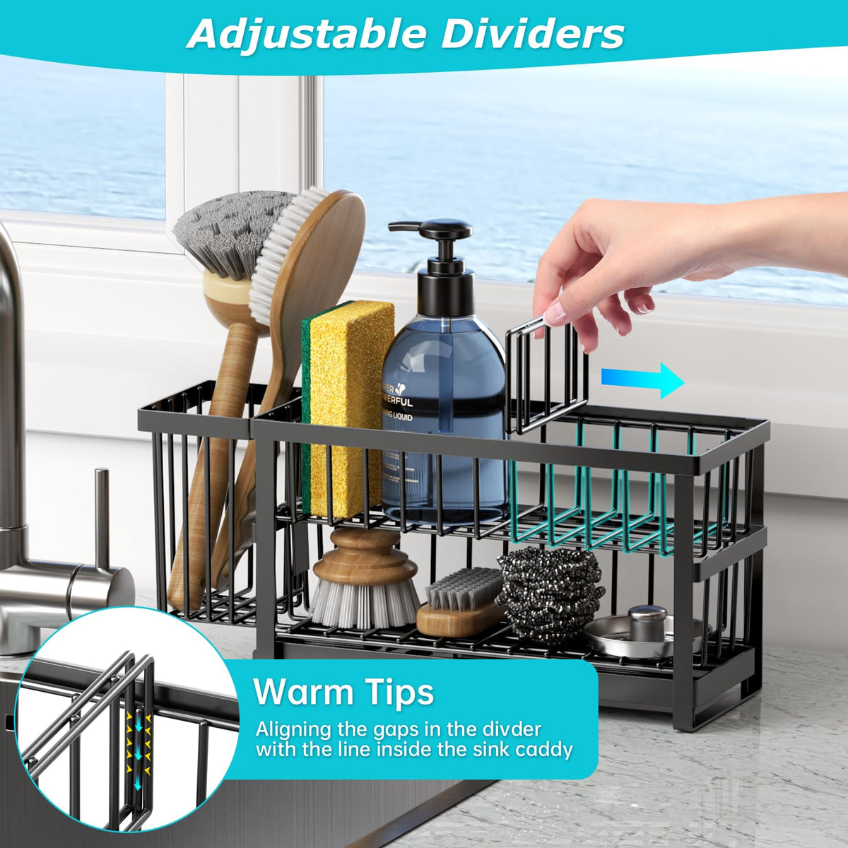 Sponge Holder for Kitchen Sink