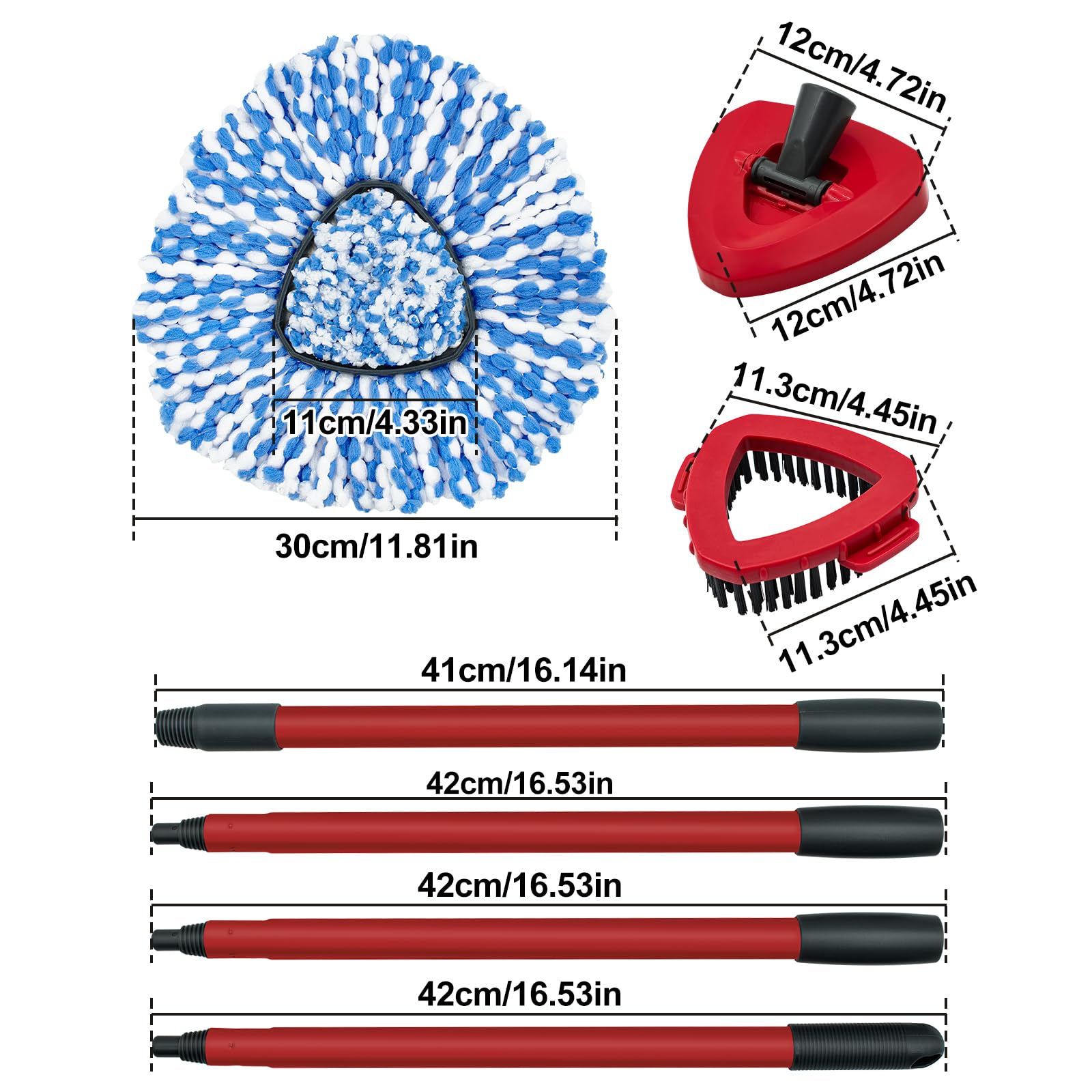 Spin Mop Handle (5 Count)