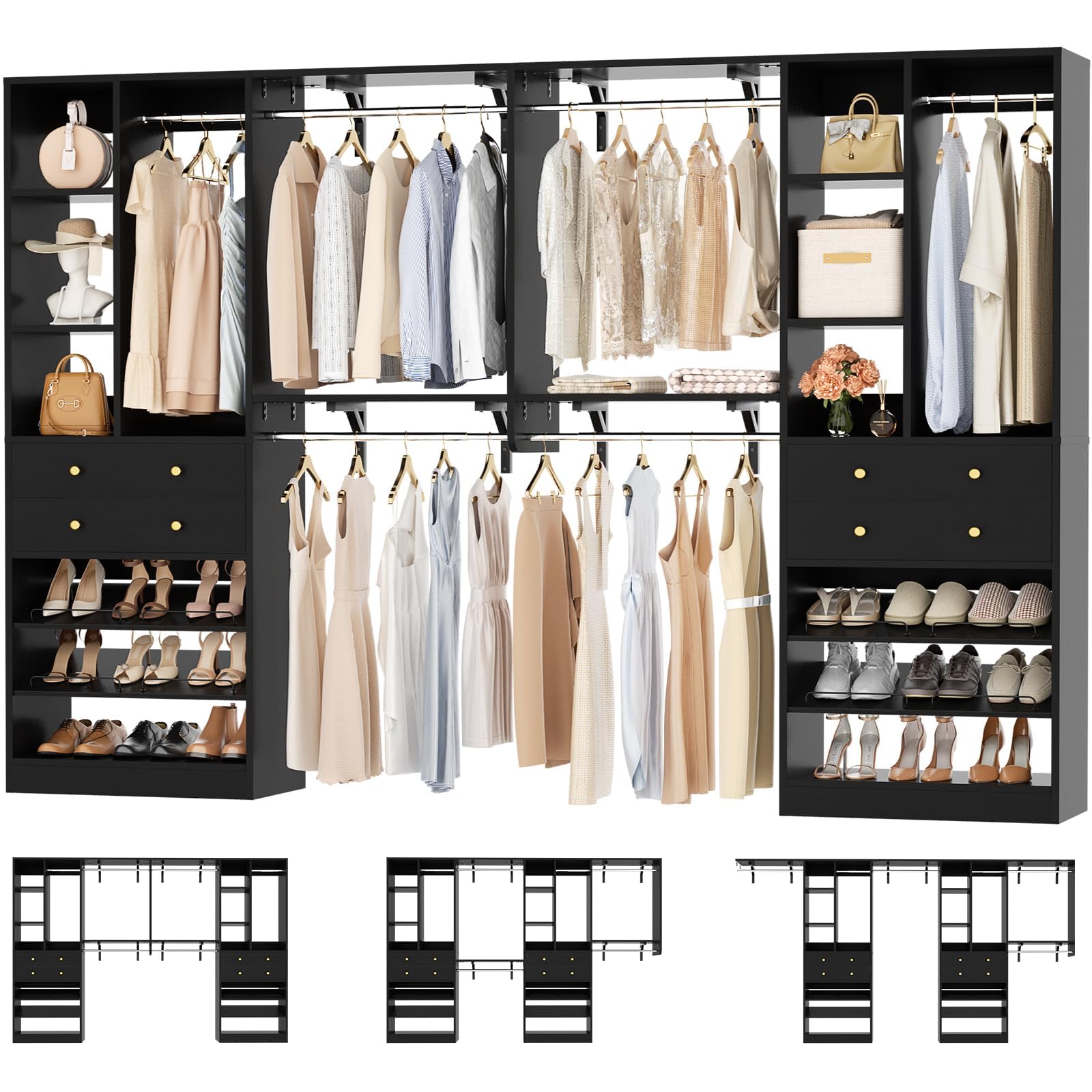 Closet System with Drawers (2 Count)