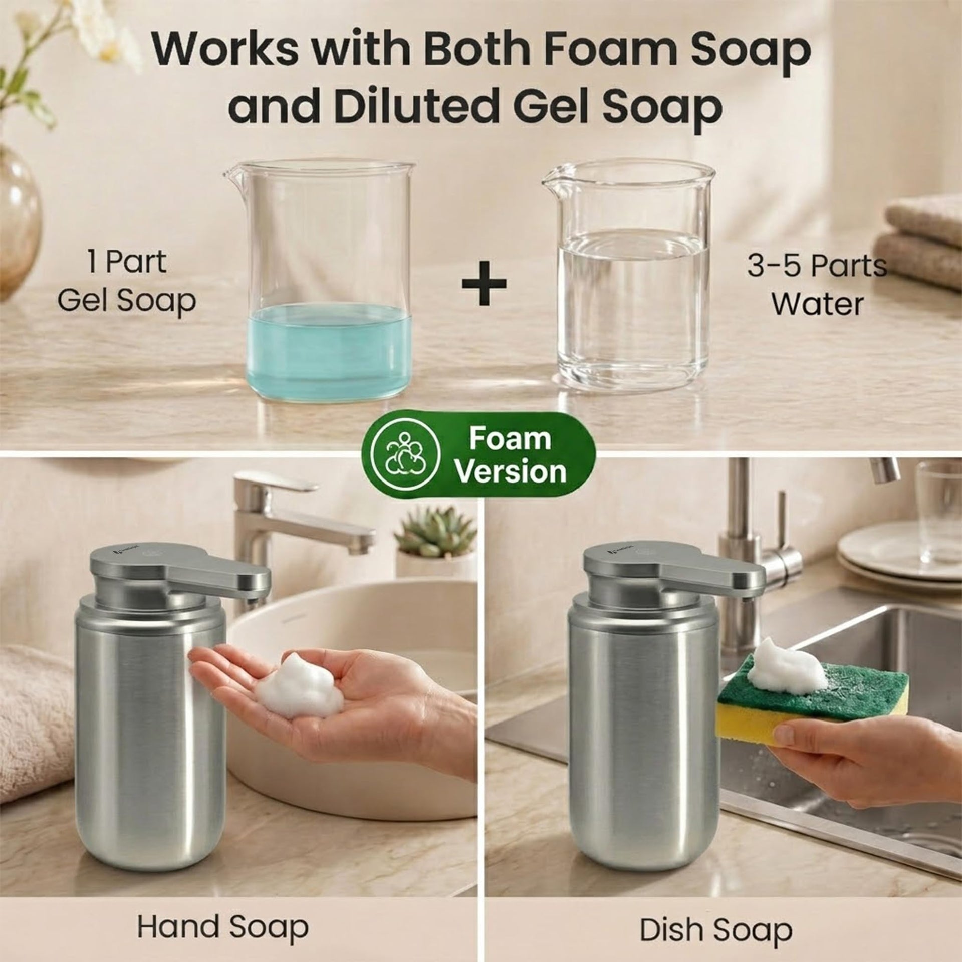 WaveJet Automatic Foaming Soap Dispenser Touchless Sensor