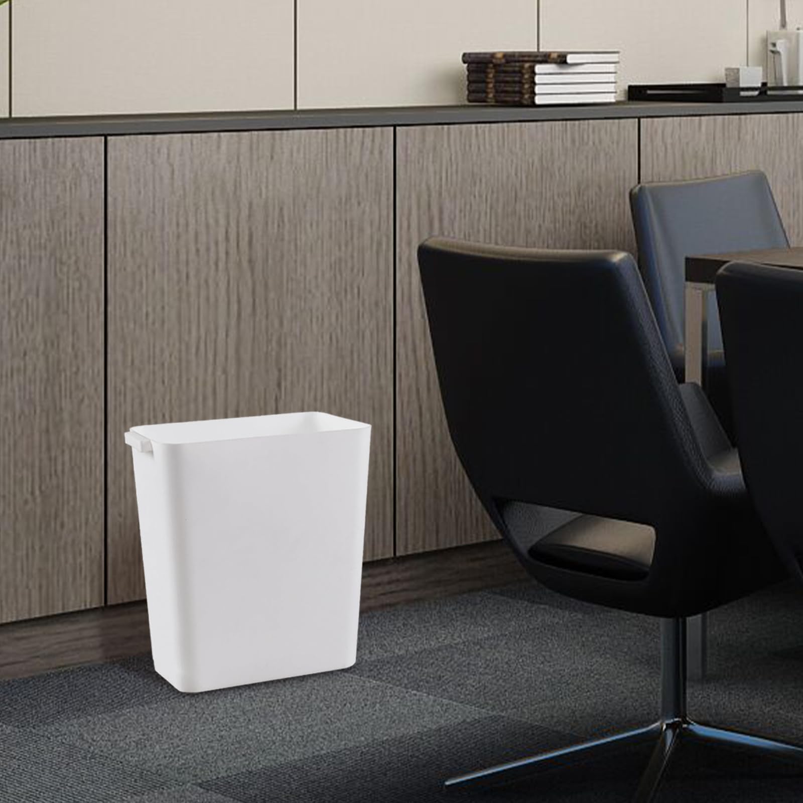 4.5 Gallon Deskside Plastic Wastebasket Rectangular (3 Count)