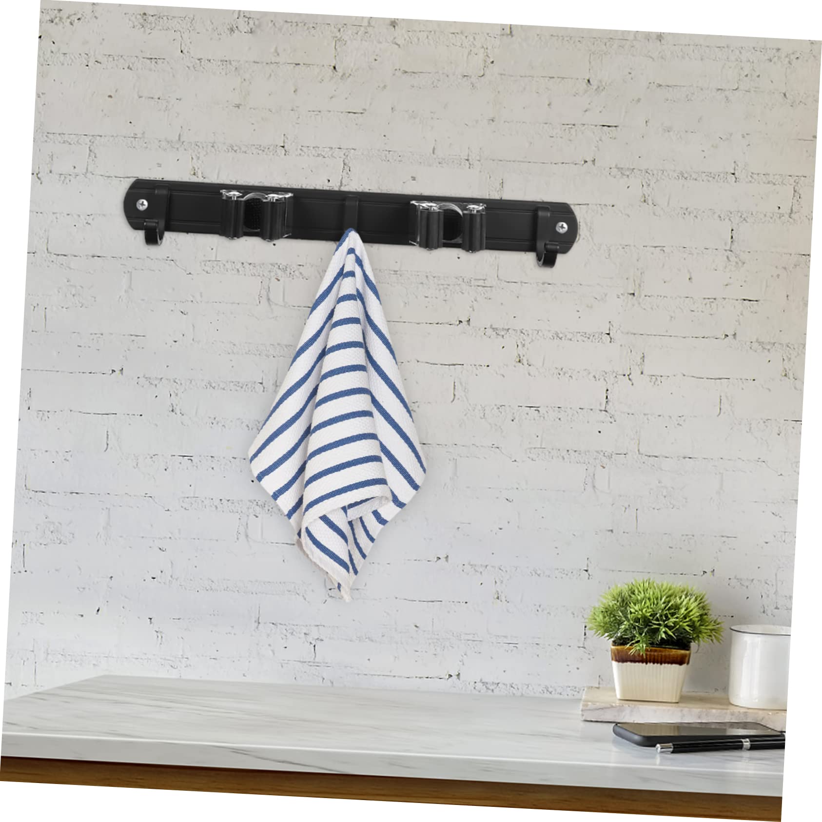 Wall Rack Mop Holder Organizer Broom Hanger Wall Mount Heavy Duty Weather