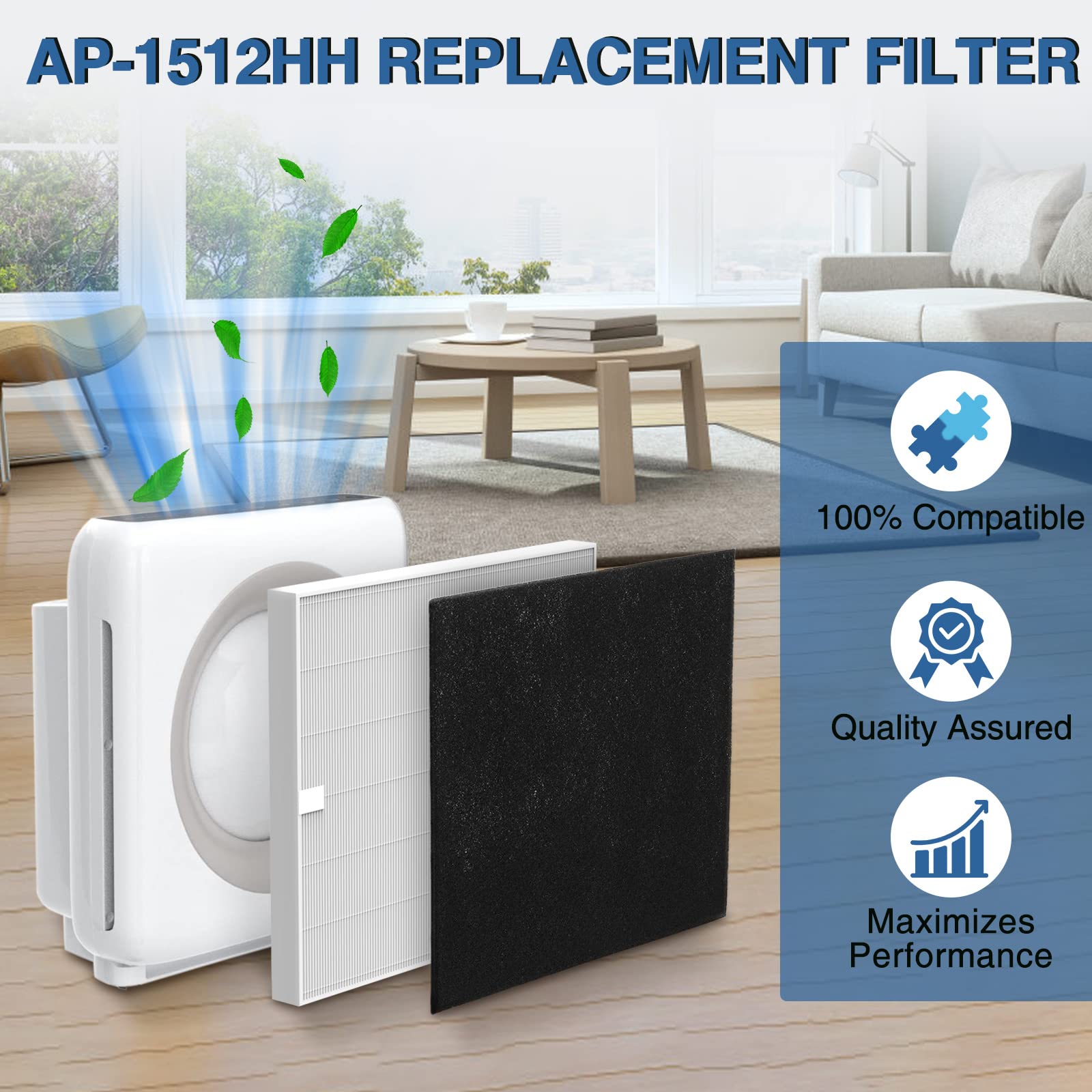 AP 1512HH Air Purifier Replacement Filter Set for Coway Airmega AP (2 Count)