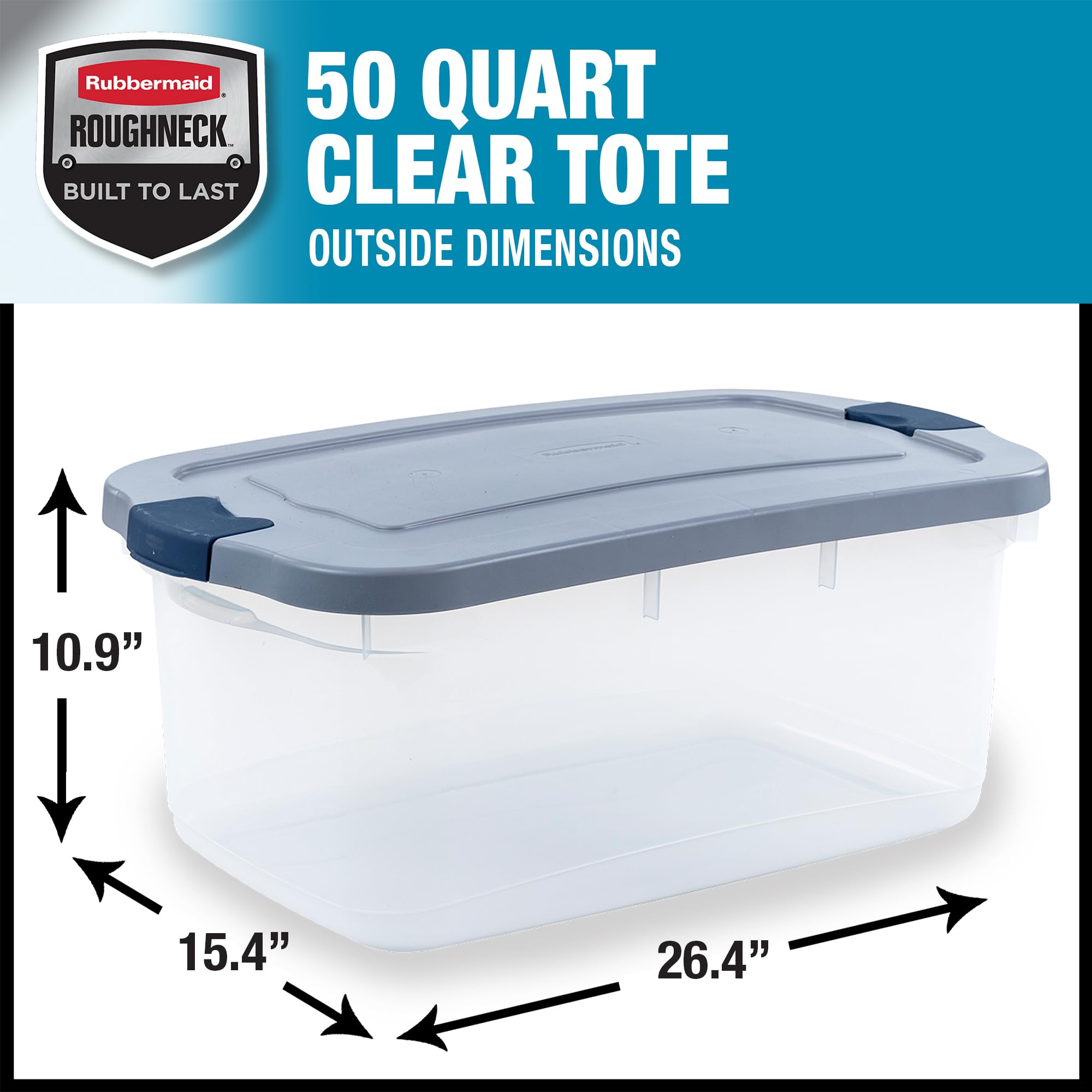 Roughneck Clear 50 Qt (5 Count)