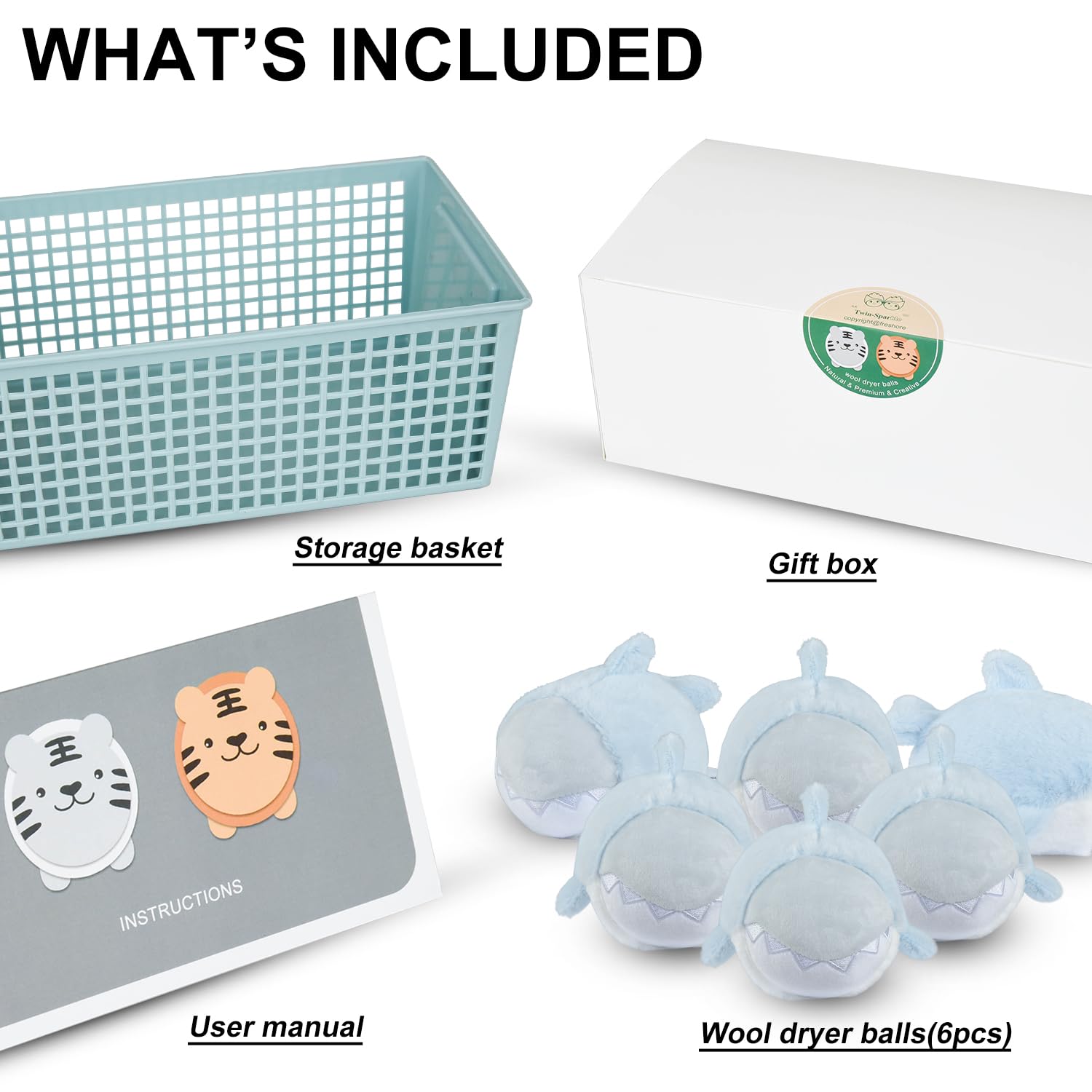 XL Size Wool Dryer Balls 6 Pack