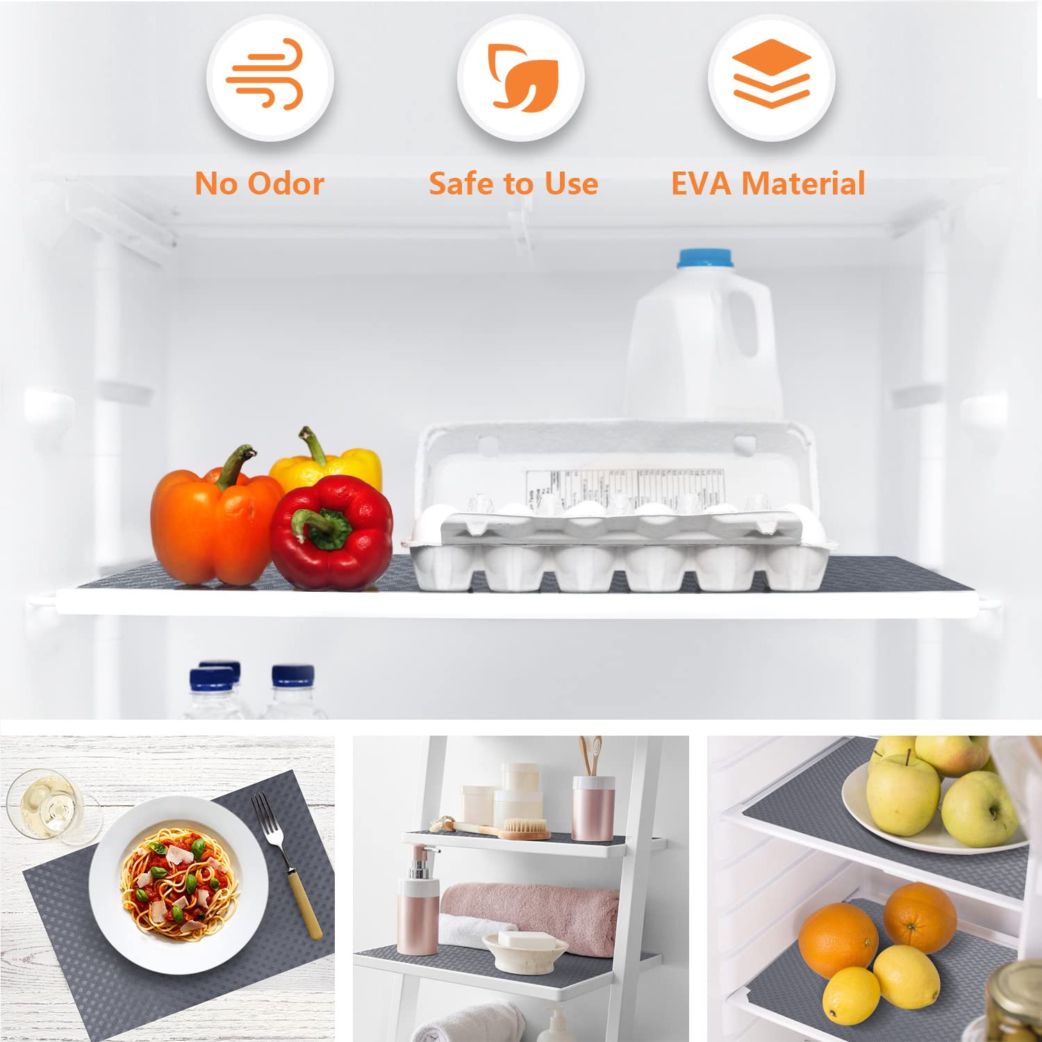 Shelf Liners for Kitchen Cabinets (9.63 Sq Ft)