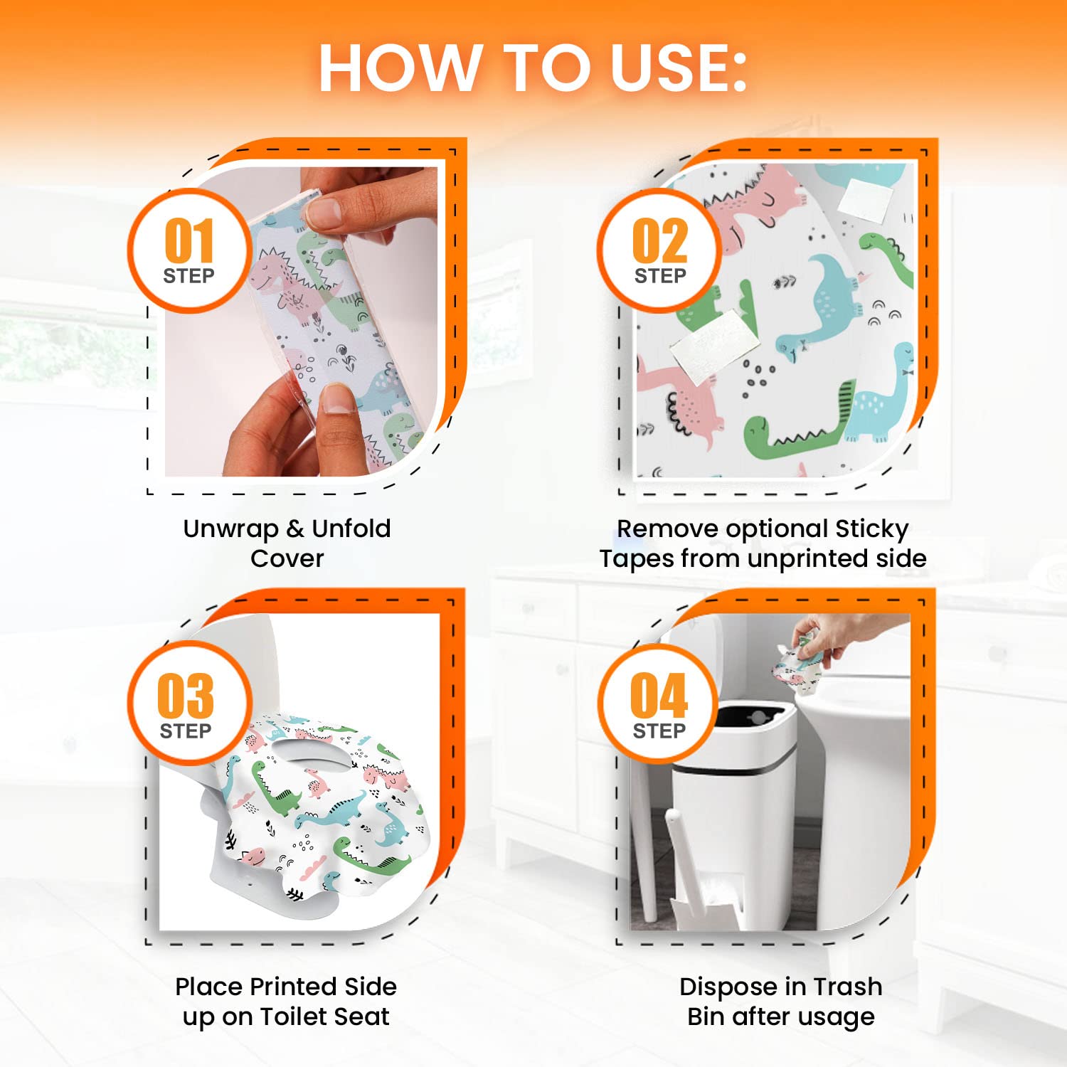 20 XL Toilet Seat Covers Disposable (20 Count)
