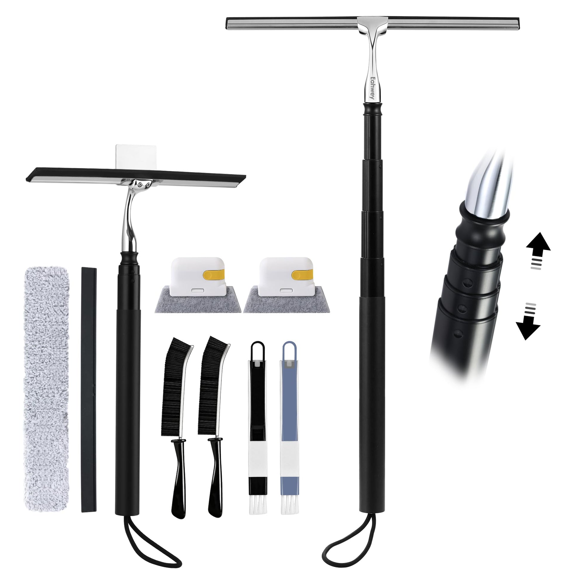 12 51’’ Telescopic Window Squeegee for High Windows
