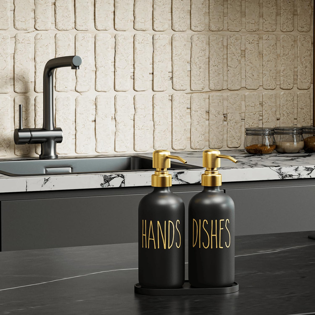 Kitchen Soap Dispenser Set (2 Count)
