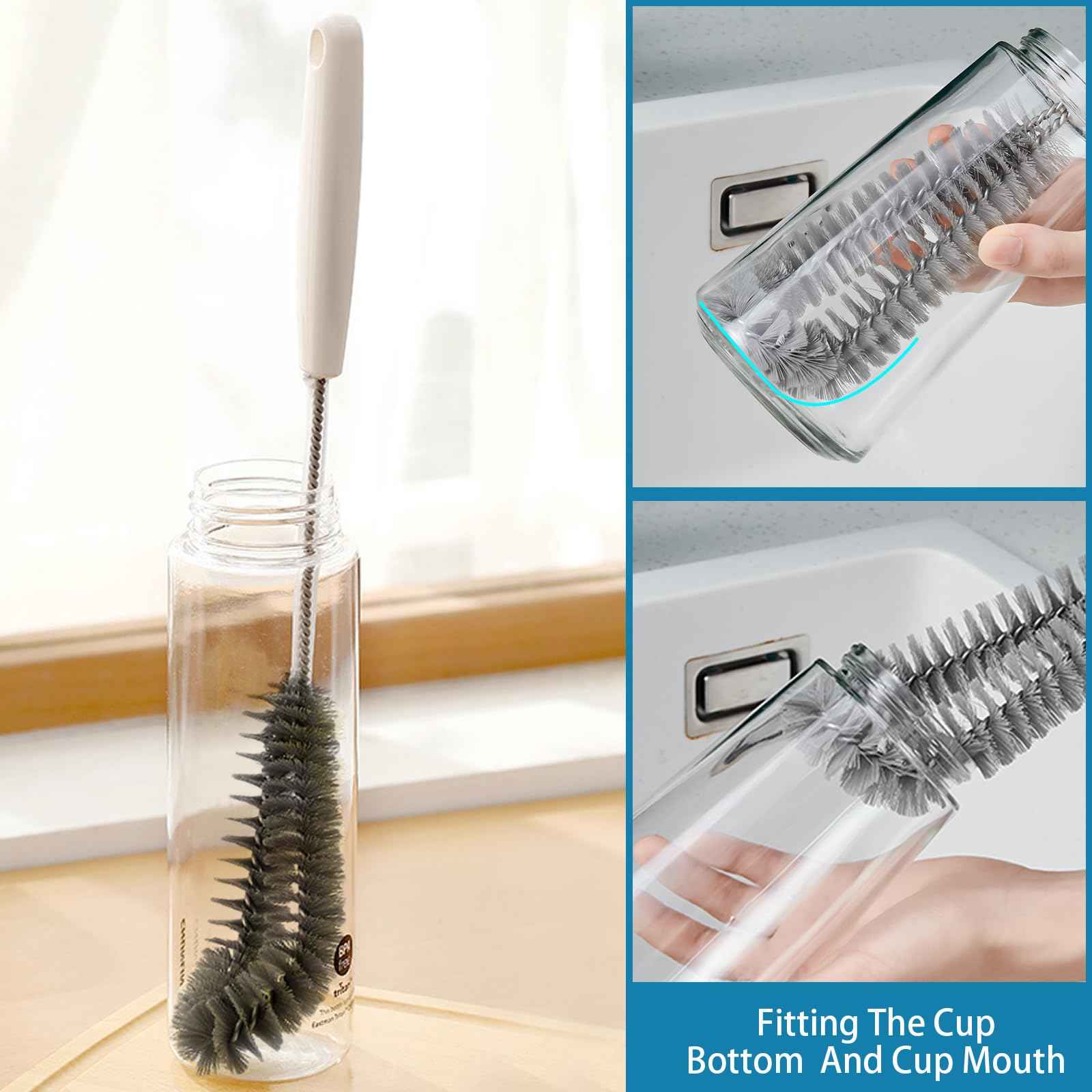 16 inches Long Handle Black Bottle Cleaning Brushes
