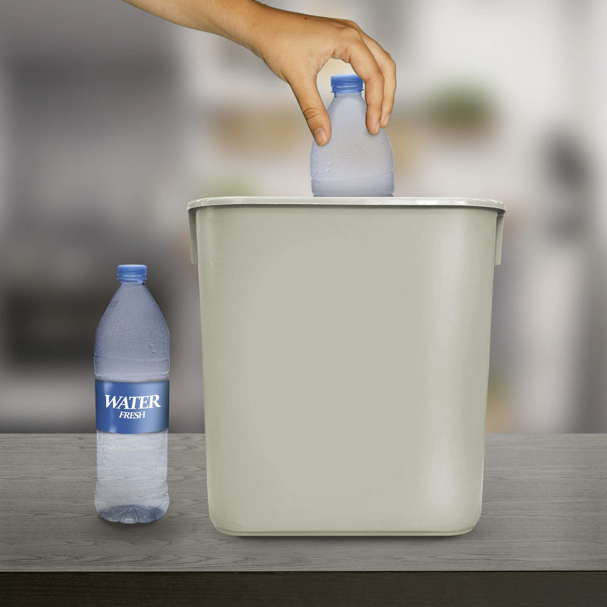 Wastebasket Deskside Bin (4 Count)