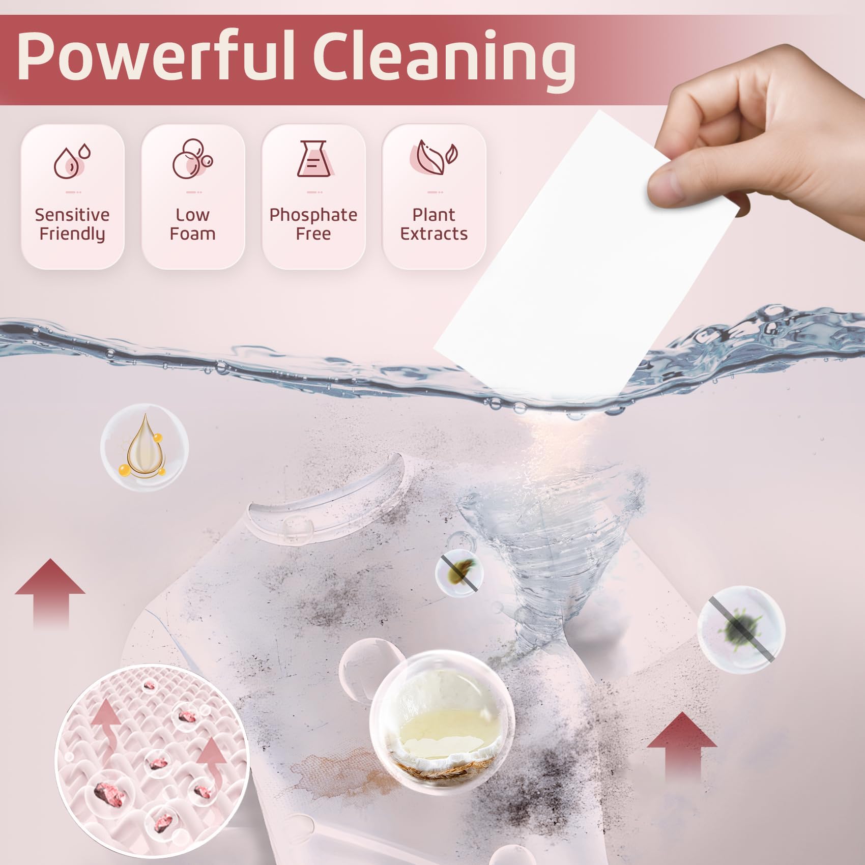 Laundry Detergent Sheets Floral Scent 160 Count College Dorm Essentials for Girls No Messy Liquid Powder Detergent Strips for Clothes Washing