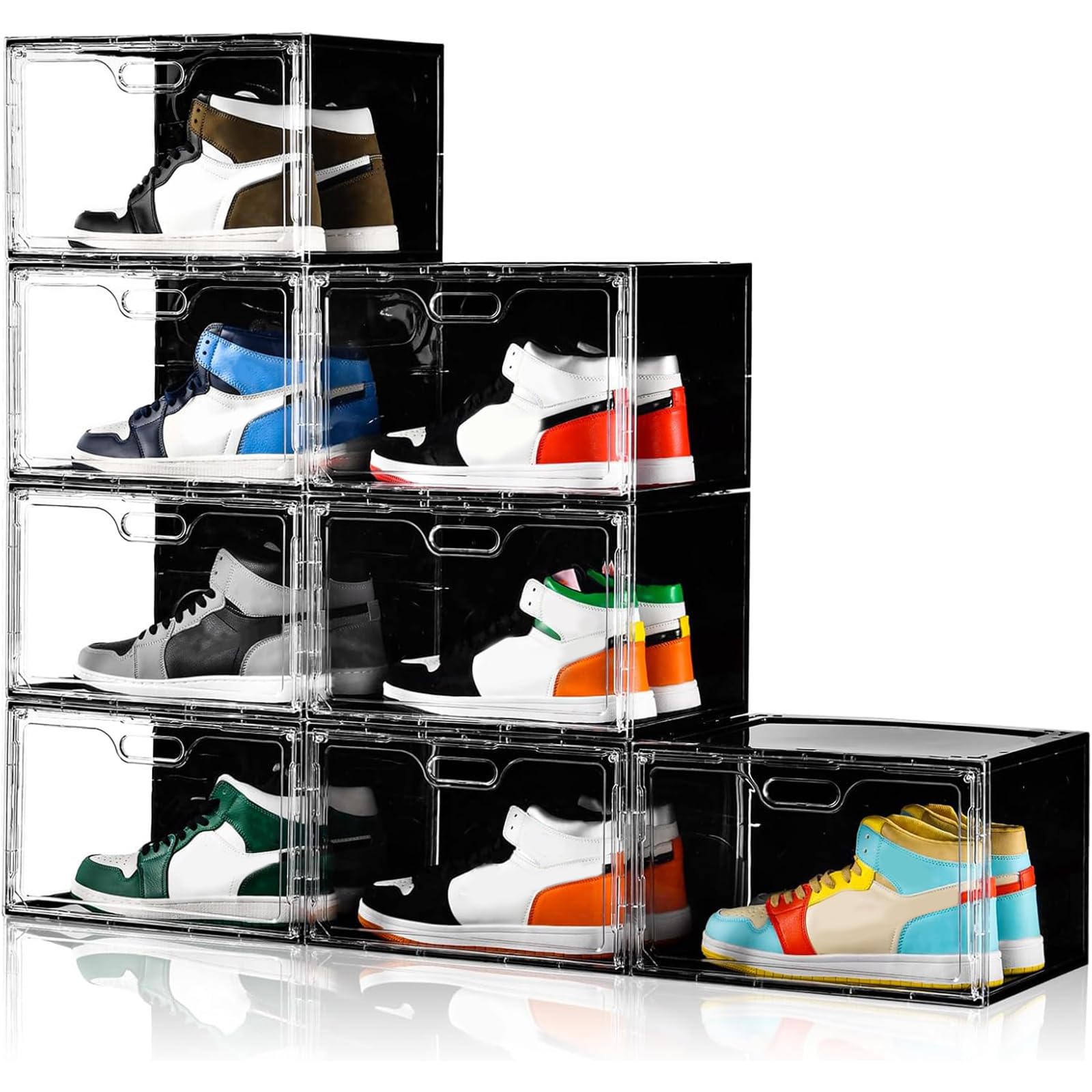 New 8 Pack Shoe Boxes Stackable (8 Count)