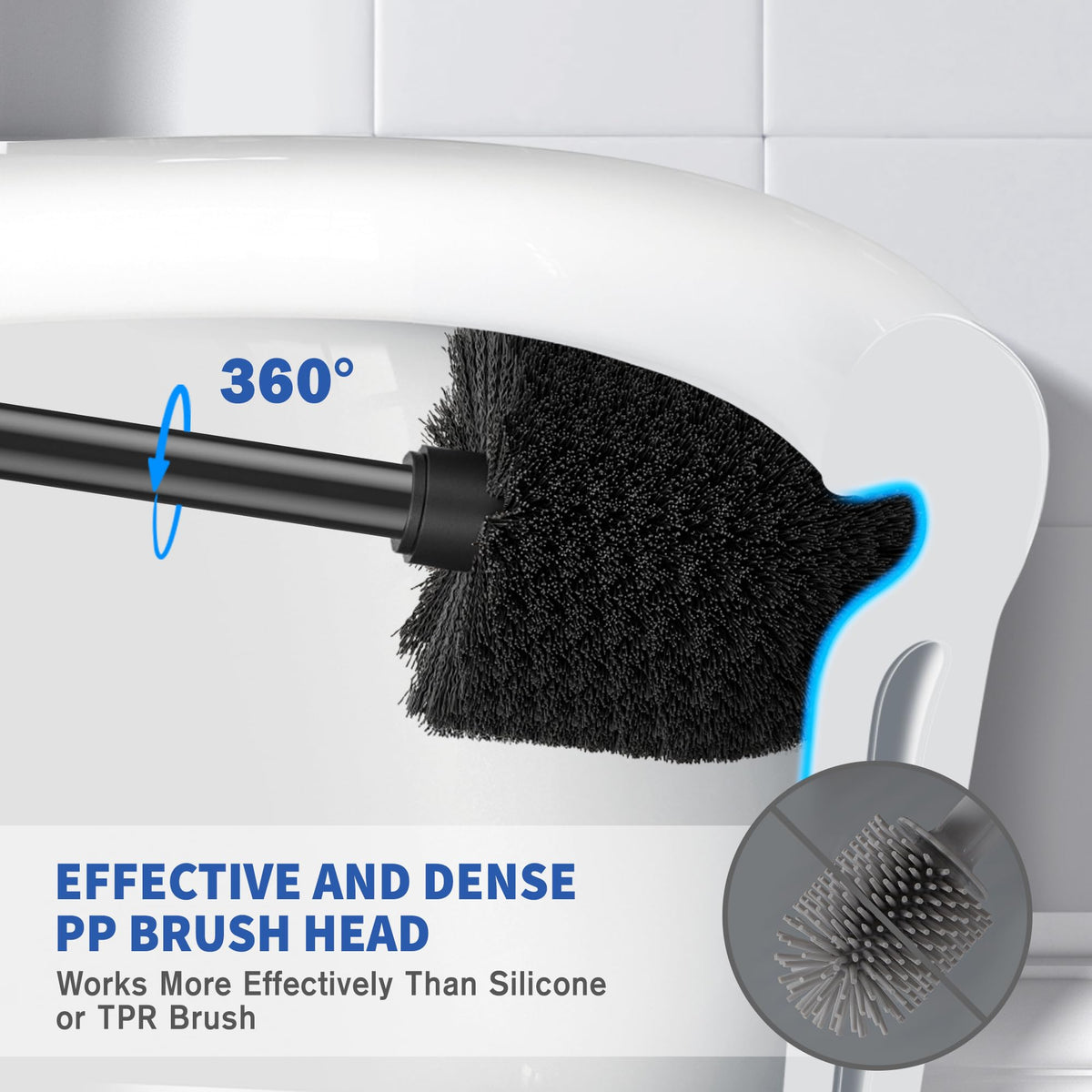Toilet Brush and Holder (2 Count)