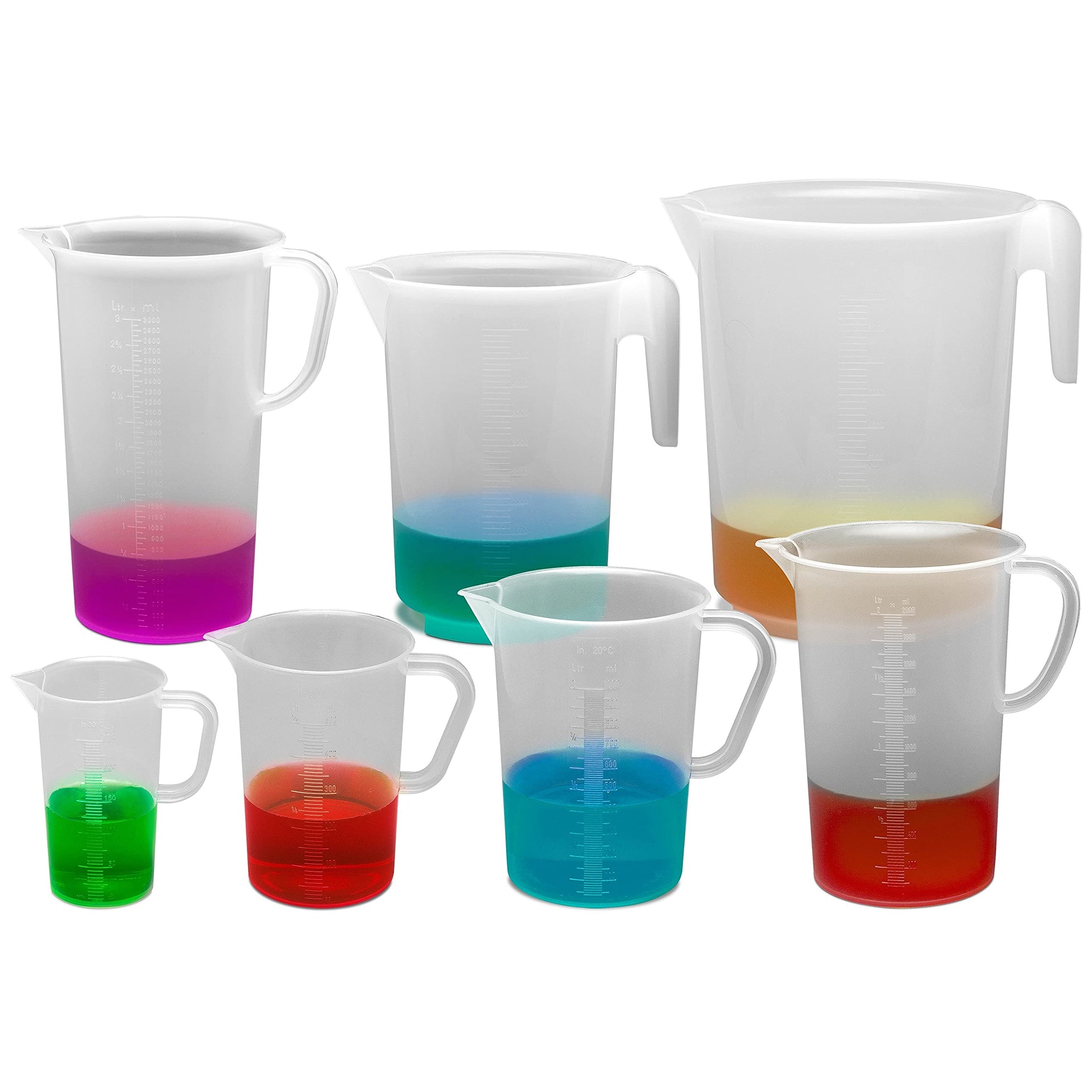 SP Bel Art Tall Form 1000ml Polypropylene Graduated Pitcher